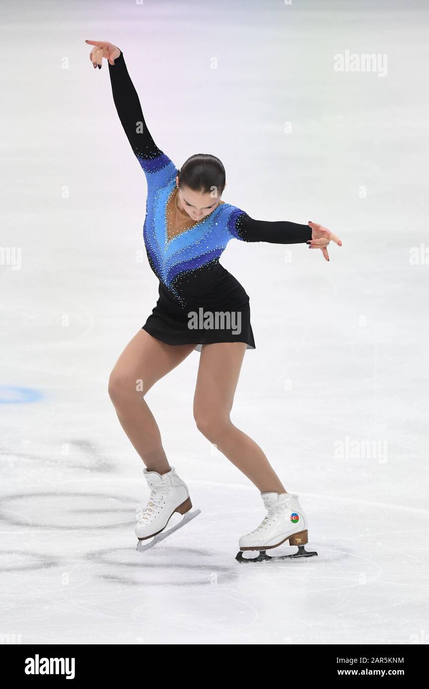 Ekaterina RYABOVA, (AZE), during Ladies Free Program at the ISU