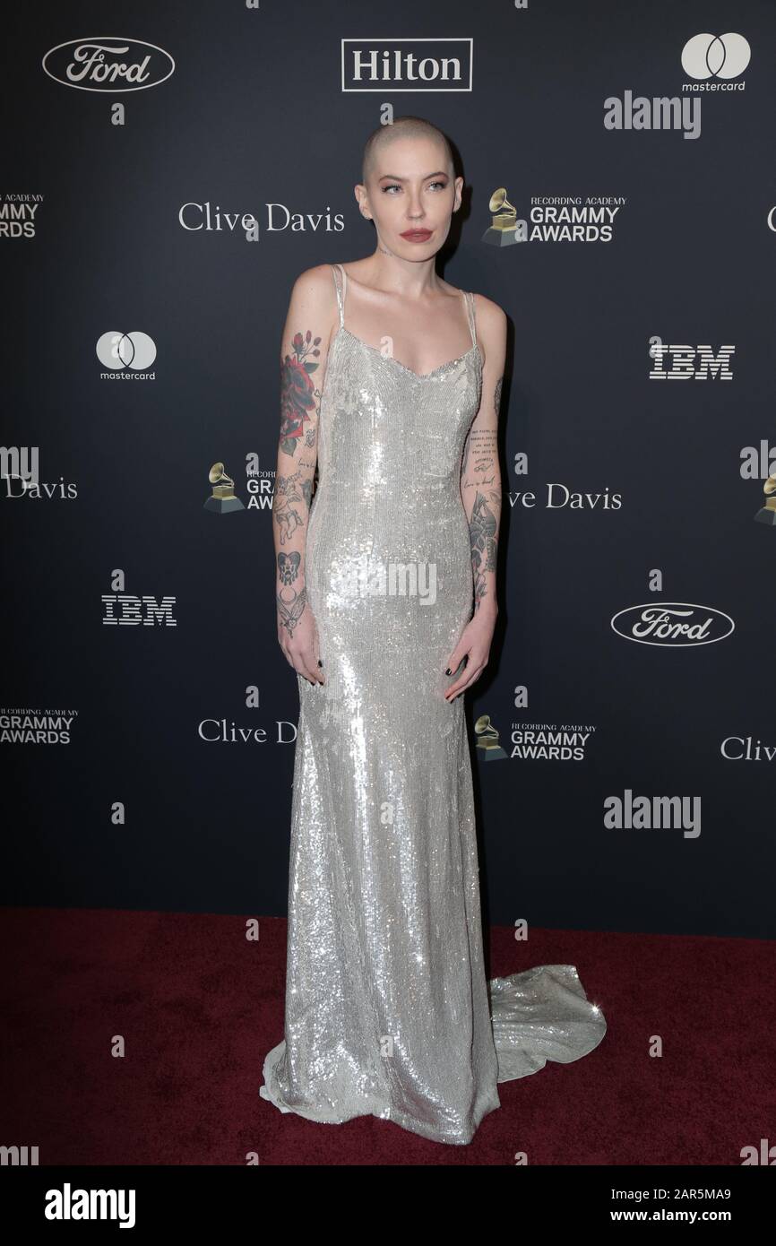 Bishop Briggs walking the red carpet at the Clive Davis' 2020 Pre