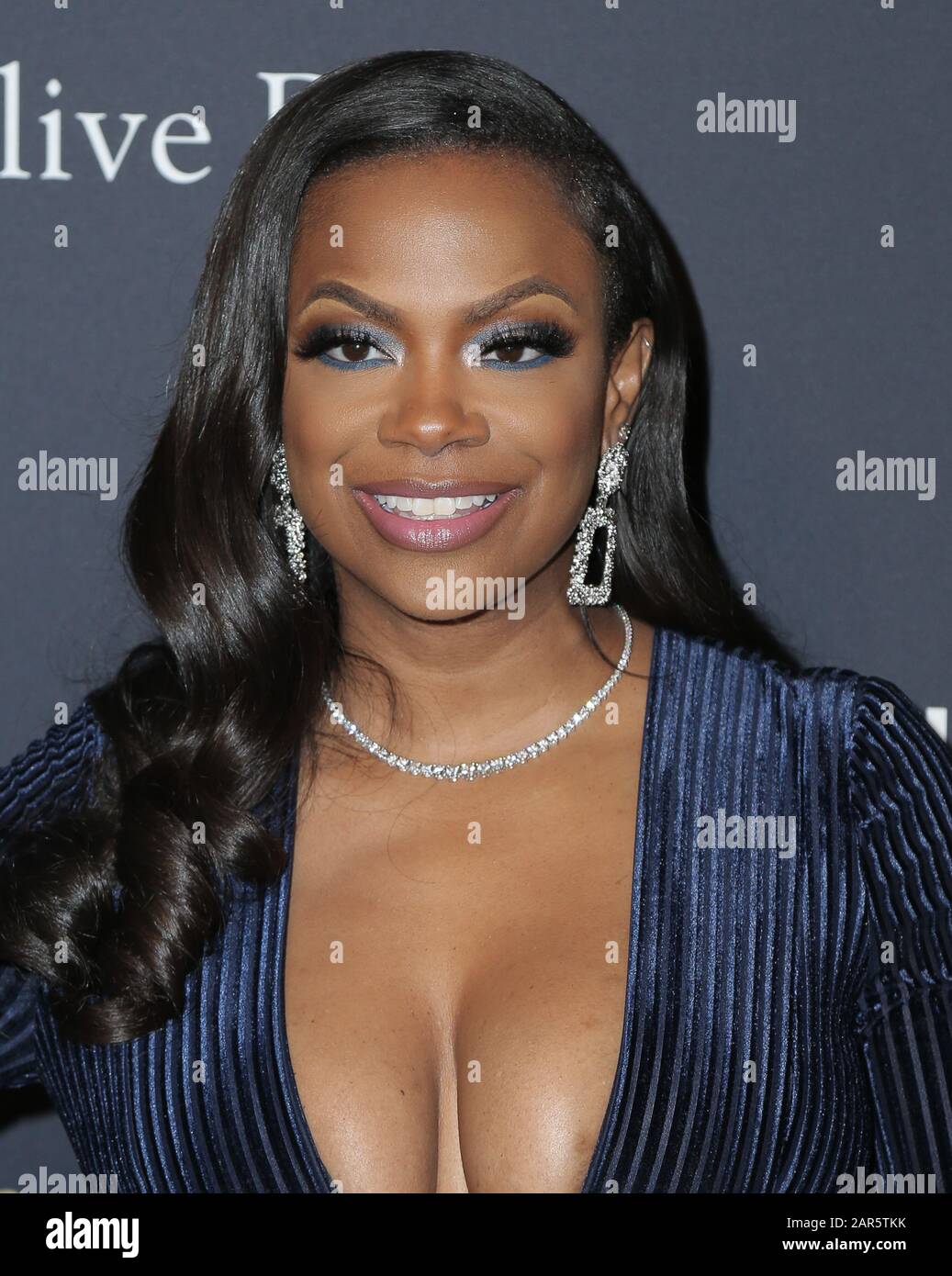 Kandi Buruss  walking the red carpet at the Clive Davis' 2020 Pre-Grammy Gala held at The Beverly Hilton Hotel on January 25, 2020 in Los Angeles, California USA (Photo by Parisa Afsahi/Sipa USA) Stock Photo