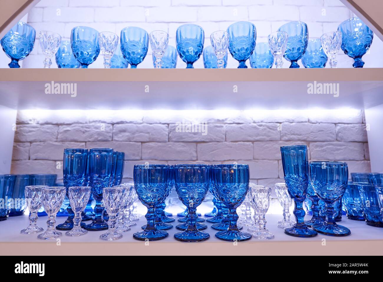 Storage Stand Dishes Glassware Color Wall Stock Photo by ©belchonock  212001878