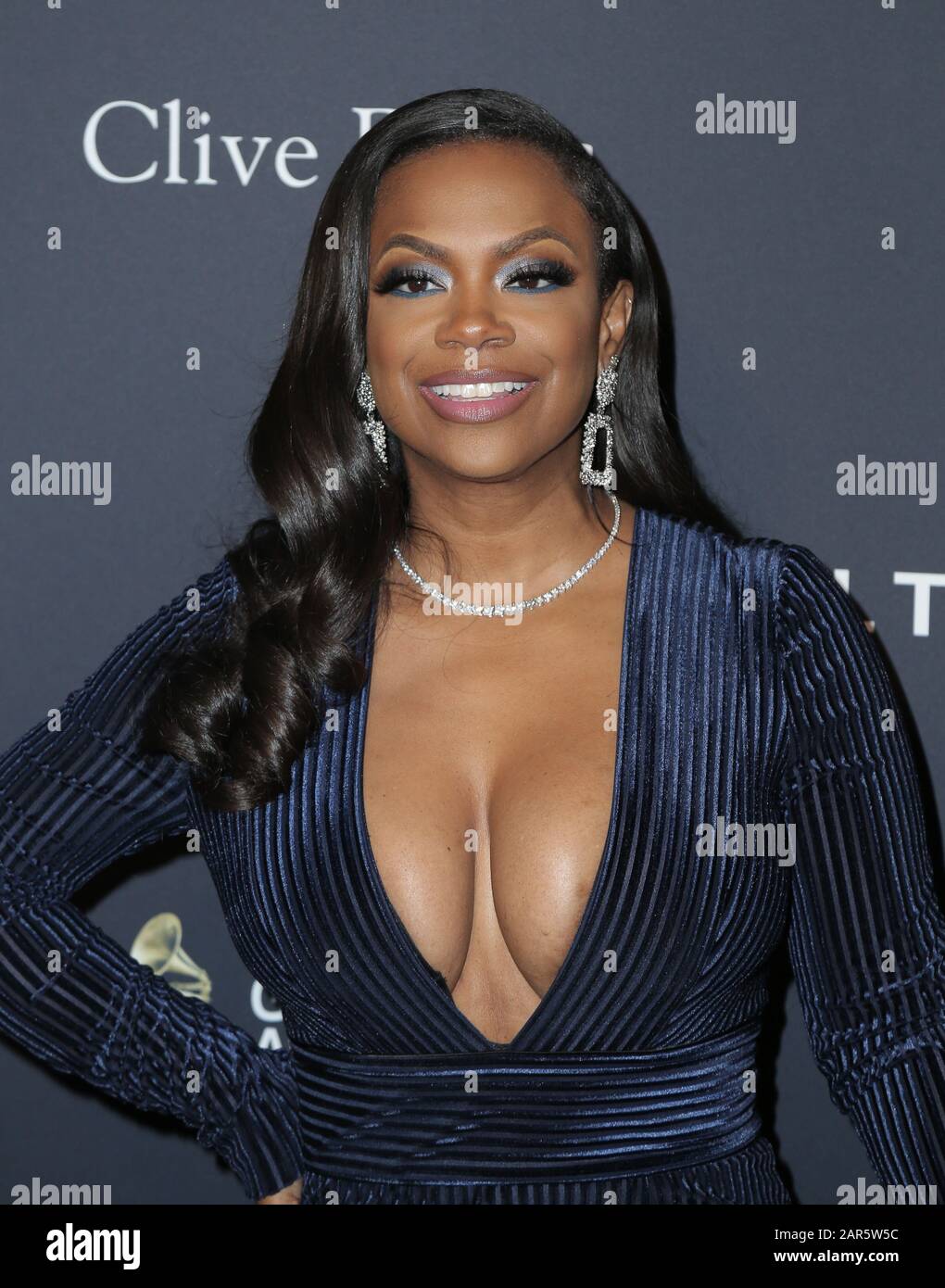 Kandi Buruss  walking the red carpet at the Clive Davis' 2020 Pre-Grammy Gala held at The Beverly Hilton Hotel on January 25, 2020 in Los Angeles, California USA (Photo by Parisa Afsahi/Sipa USA) Stock Photo