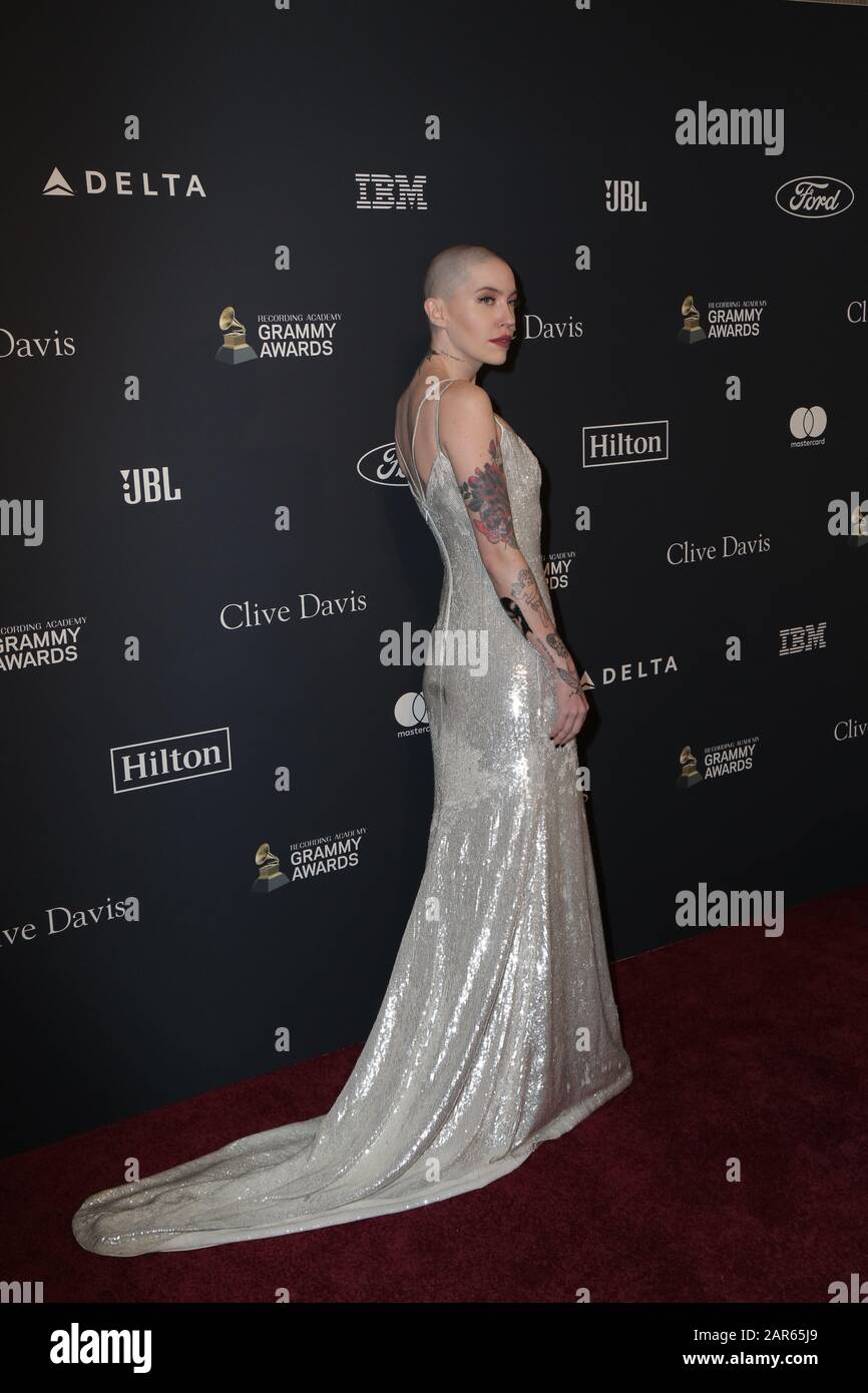 Bishop Briggs walking the red carpet at the Clive Davis' 2020 Pre