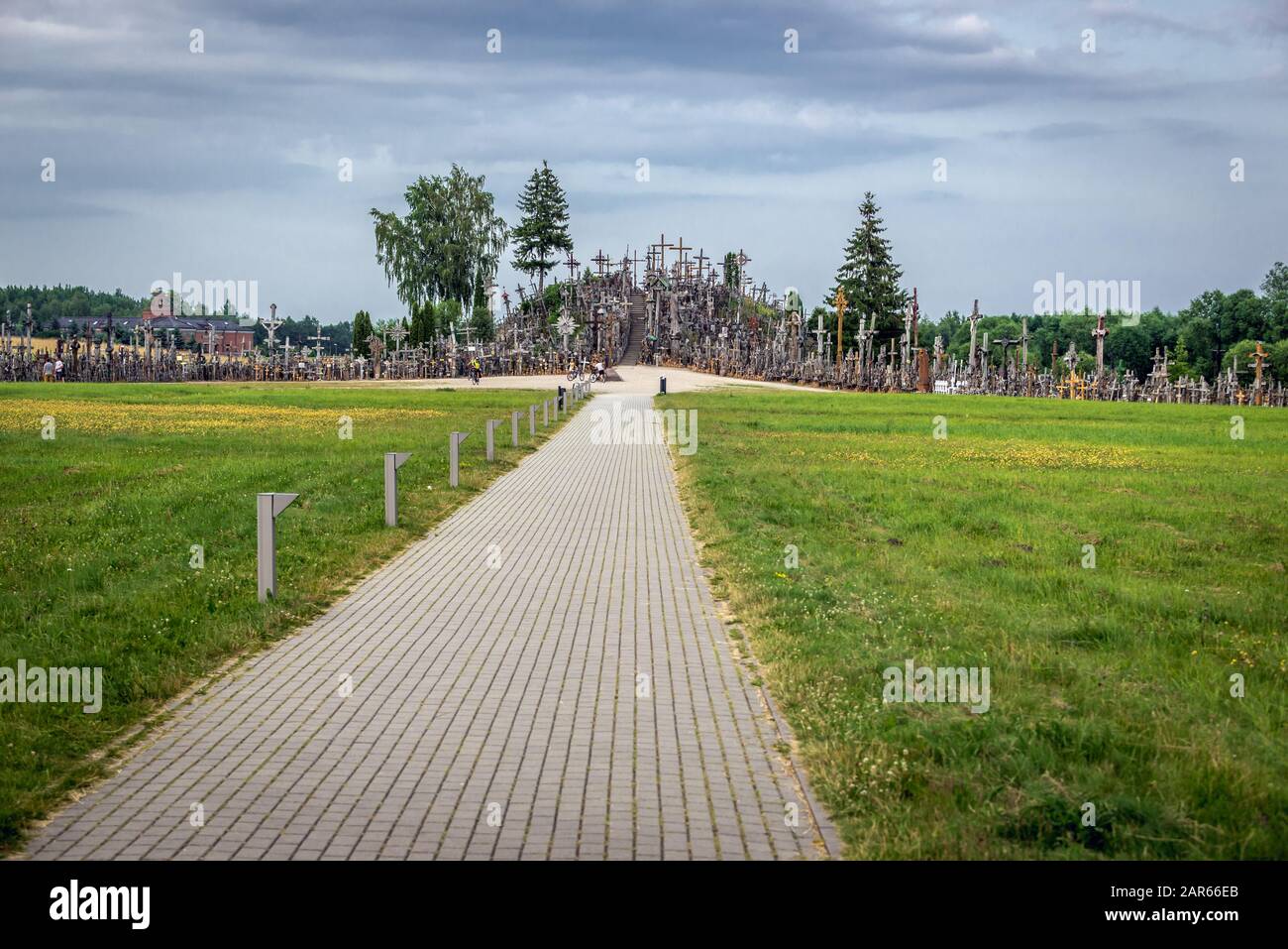 Hill of Crosses in Lithuania Stock Photo