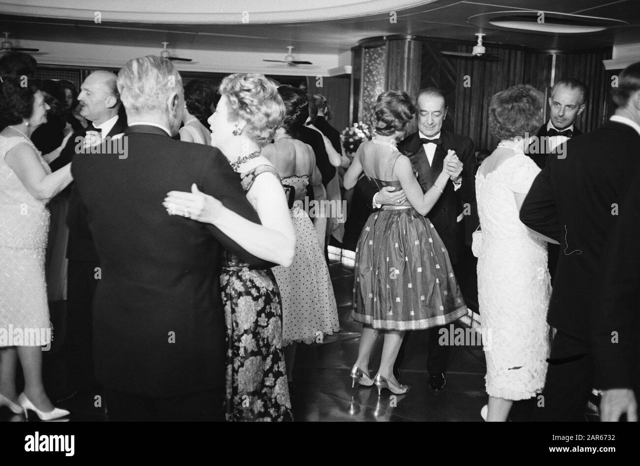 Royal ball aboard the Orange Ballroom overview Date May 2, 1962