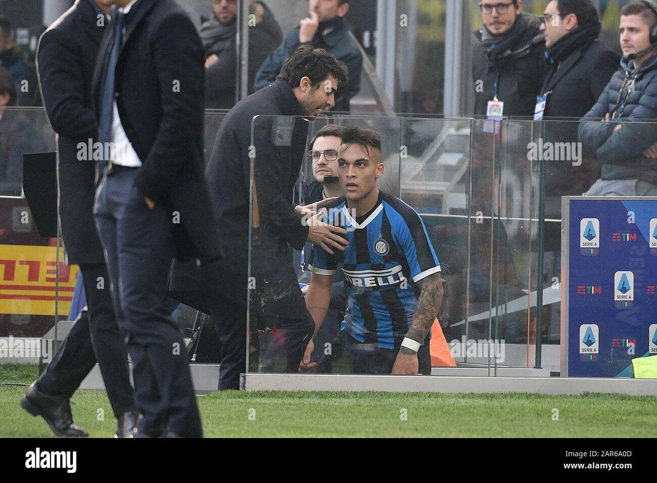 Milan Italy 26th Jan 2020 Lautaro Martinez Of Fc