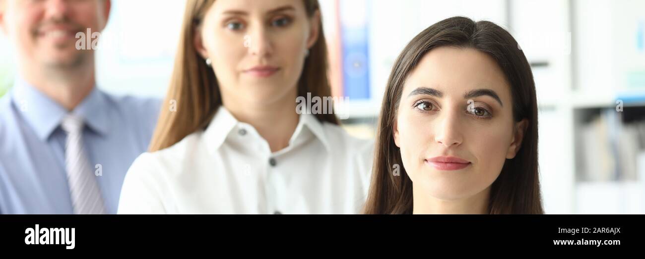 Colleague Characteristics Positive business colleagues Stock Photo - Alamy