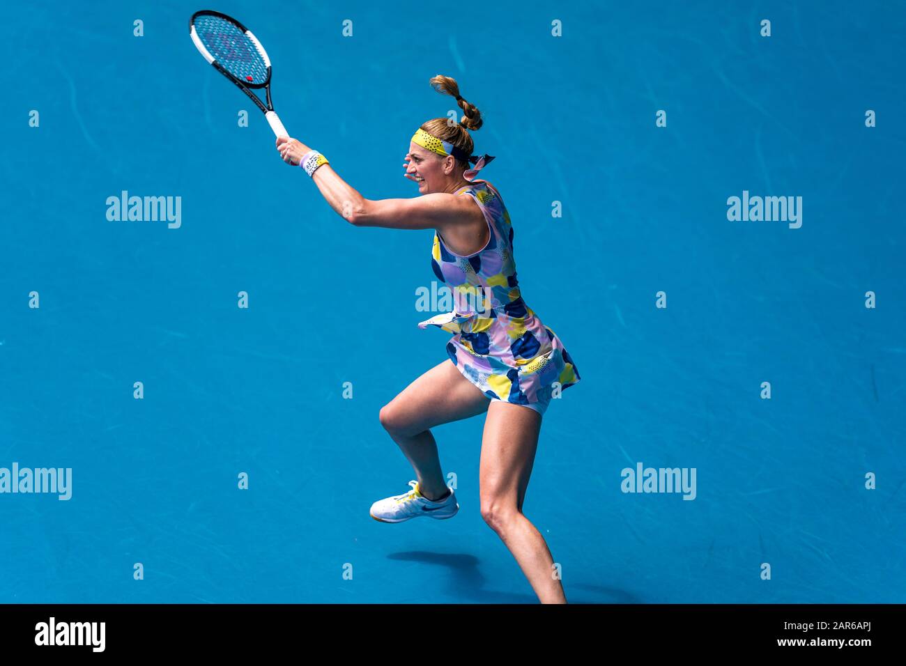 Melbourne, Australia. 26th Jan, 2020. Melbourne, Australia. 26th Jan, 2020.  Petra Kvitova of Czech Republic at