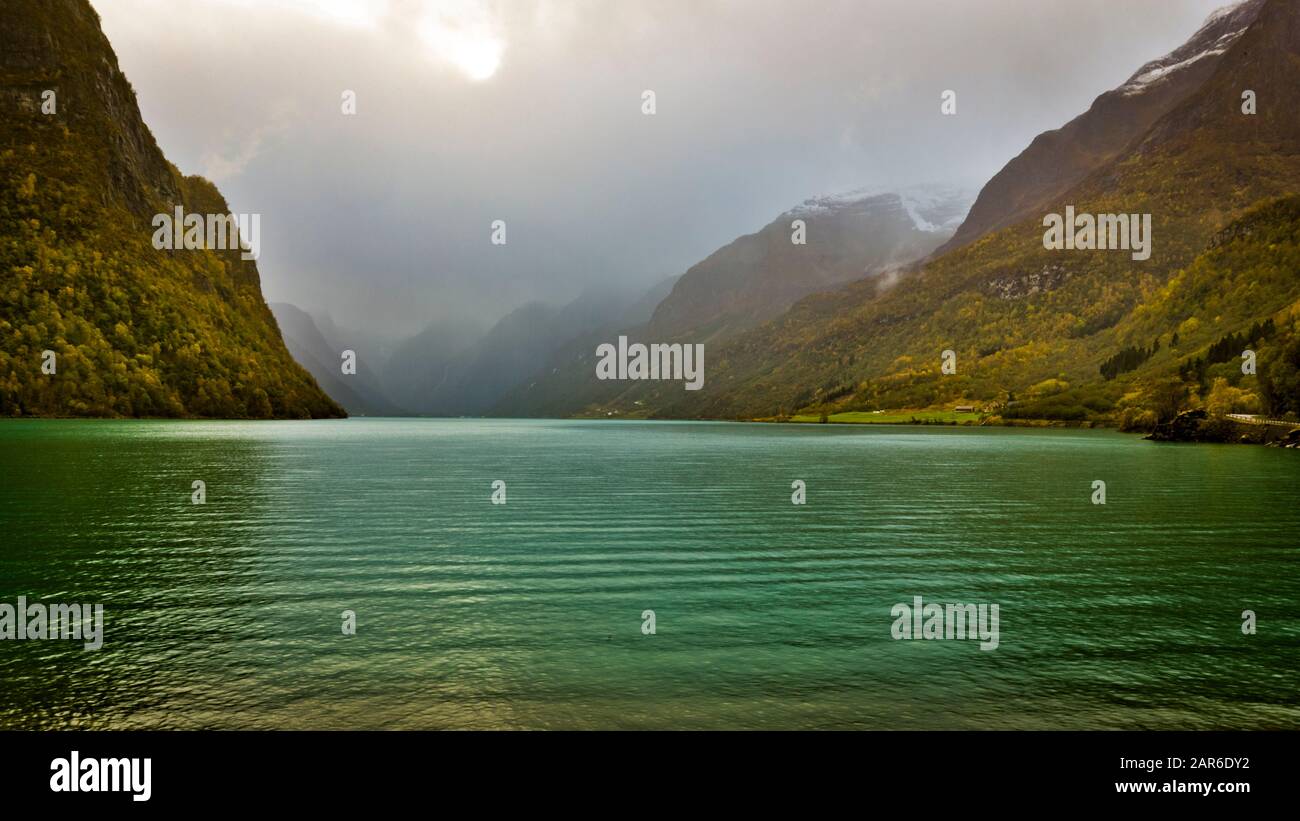Lake Oldevatnet, Norway Stock Photo