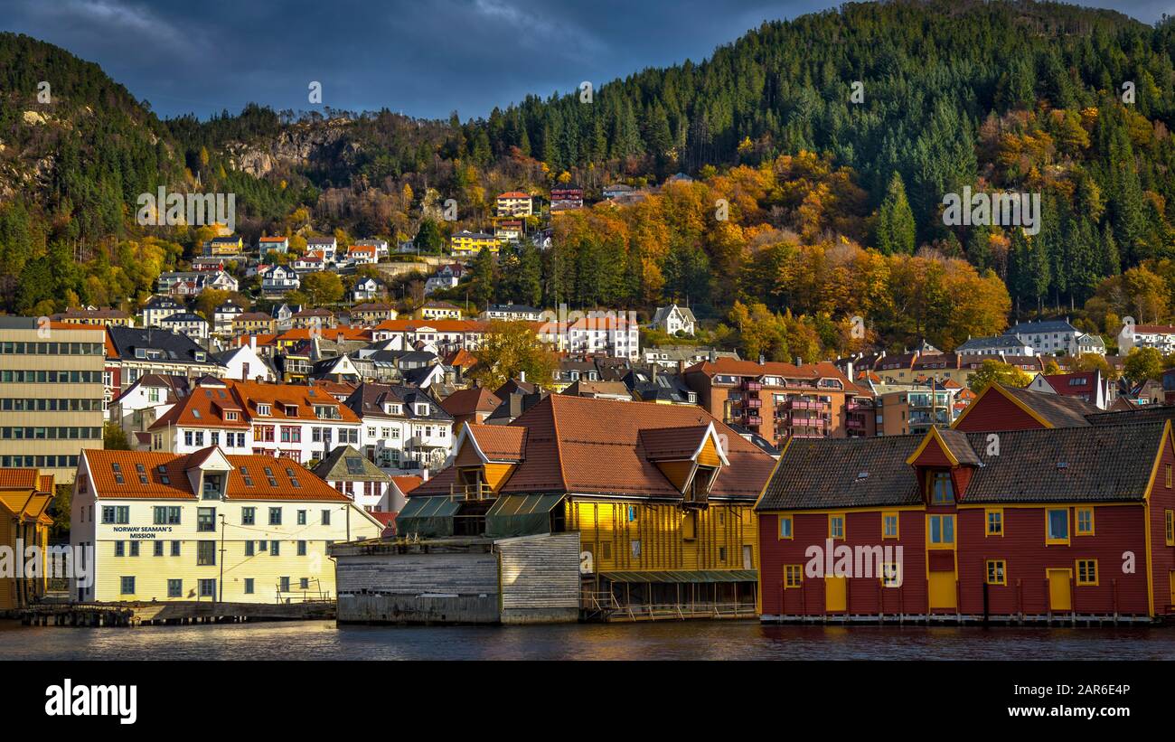 The port Of Bergen, Western Norway Stock Photo