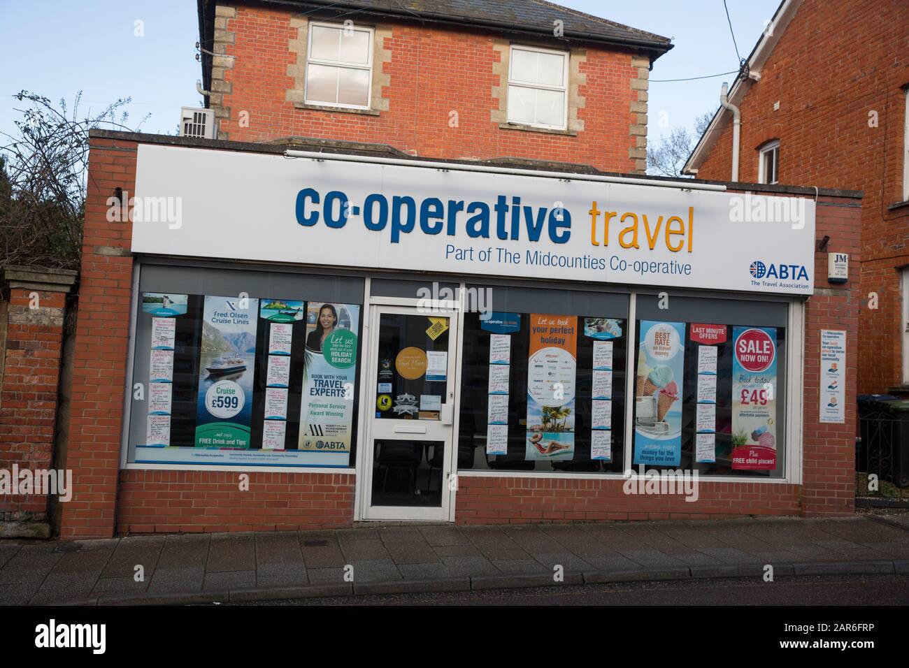 A Co-Operative Travel Agency  in Gillingham North Dorset England UK GB Stock Photo