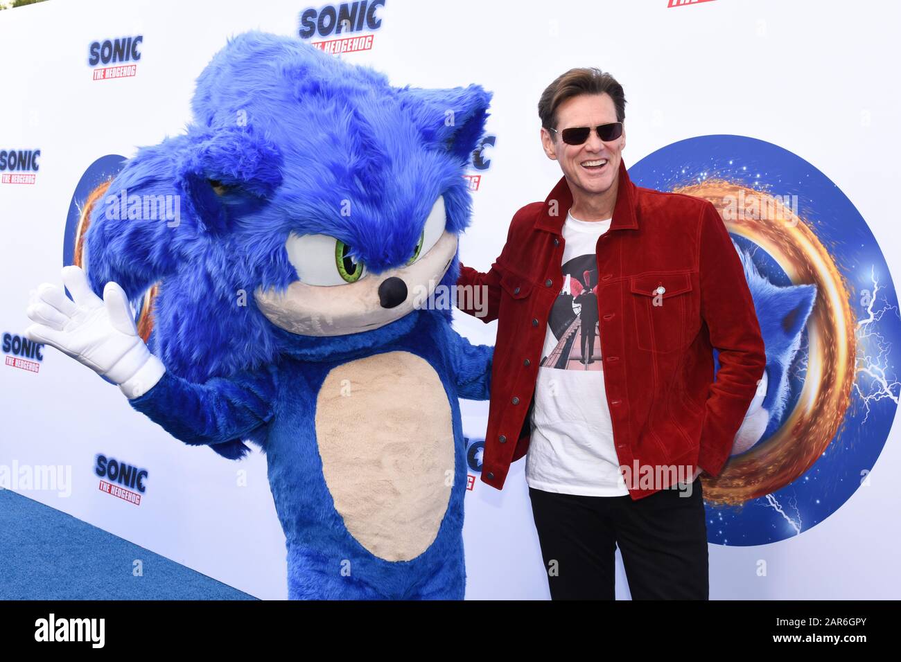 25 January 2020 - Hollywood, California - Jim Carrey. "Sonic The ...