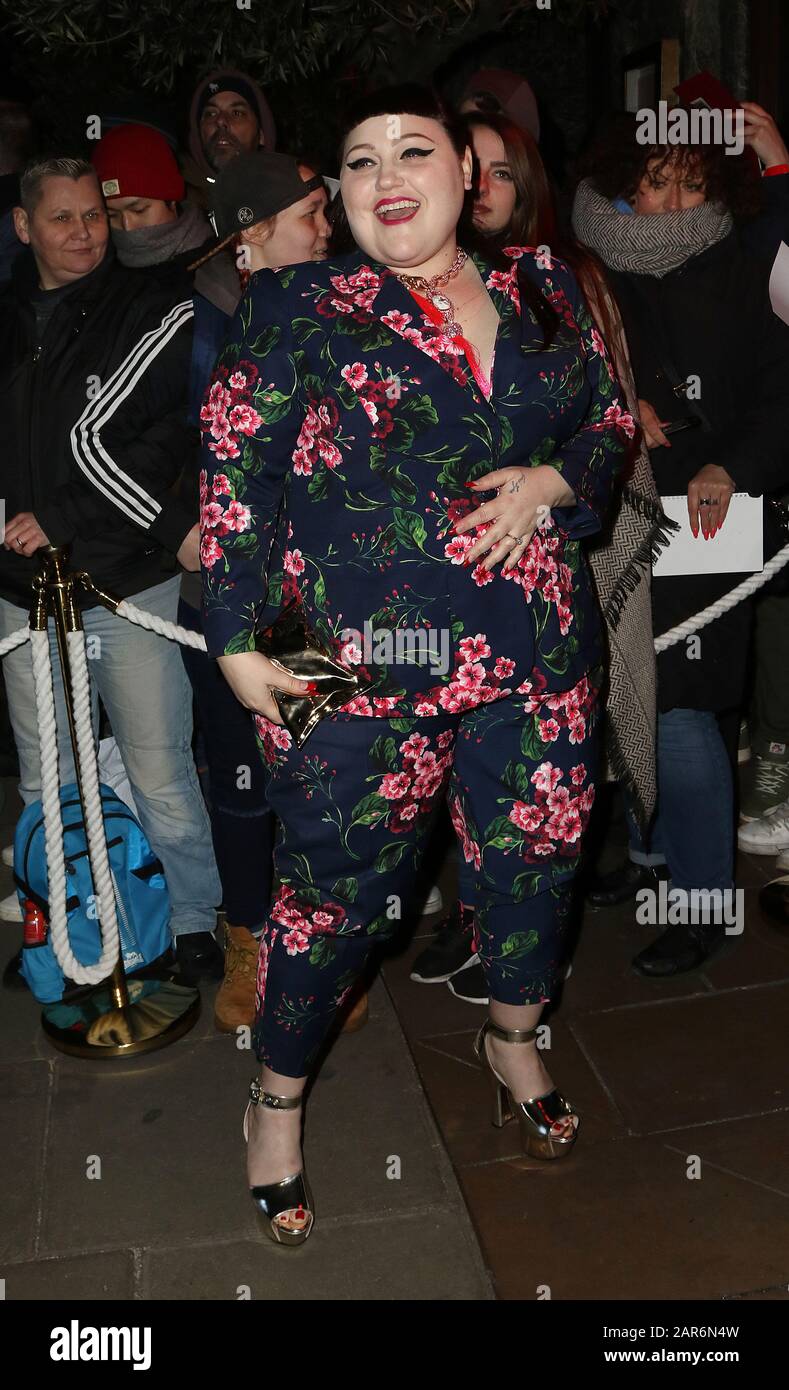 Feb 13, 2017 - London, England, UK - Elle Style Awards 2017 - Outside Arrival Photo Shows: Beth Ditto Stock Photo