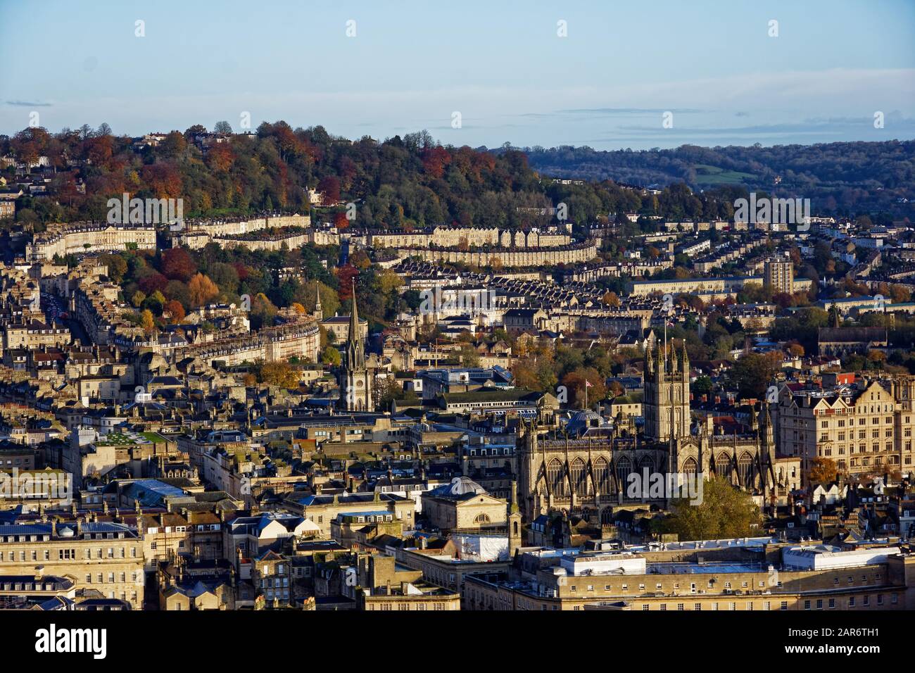 Bath in glorious Autumn colours Stock Photo