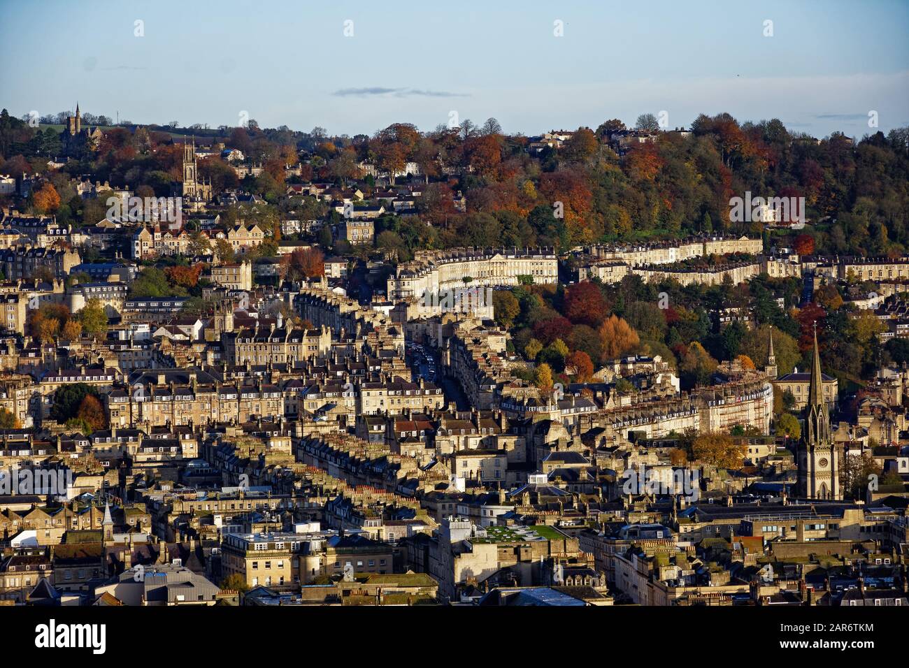 Bath in glorious Autumn colours Stock Photo