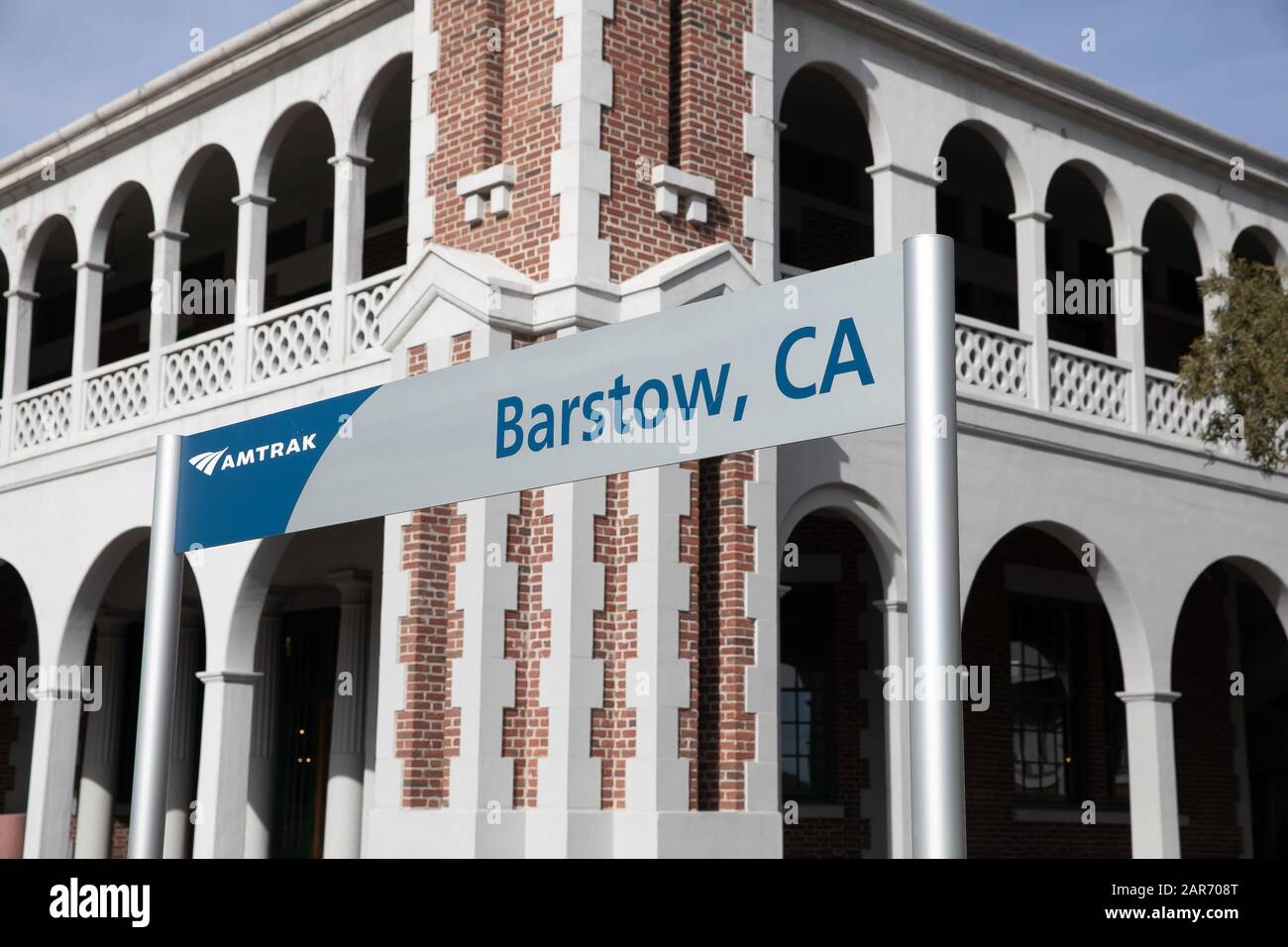 Barstow Railway station in California, USA Stock Photo