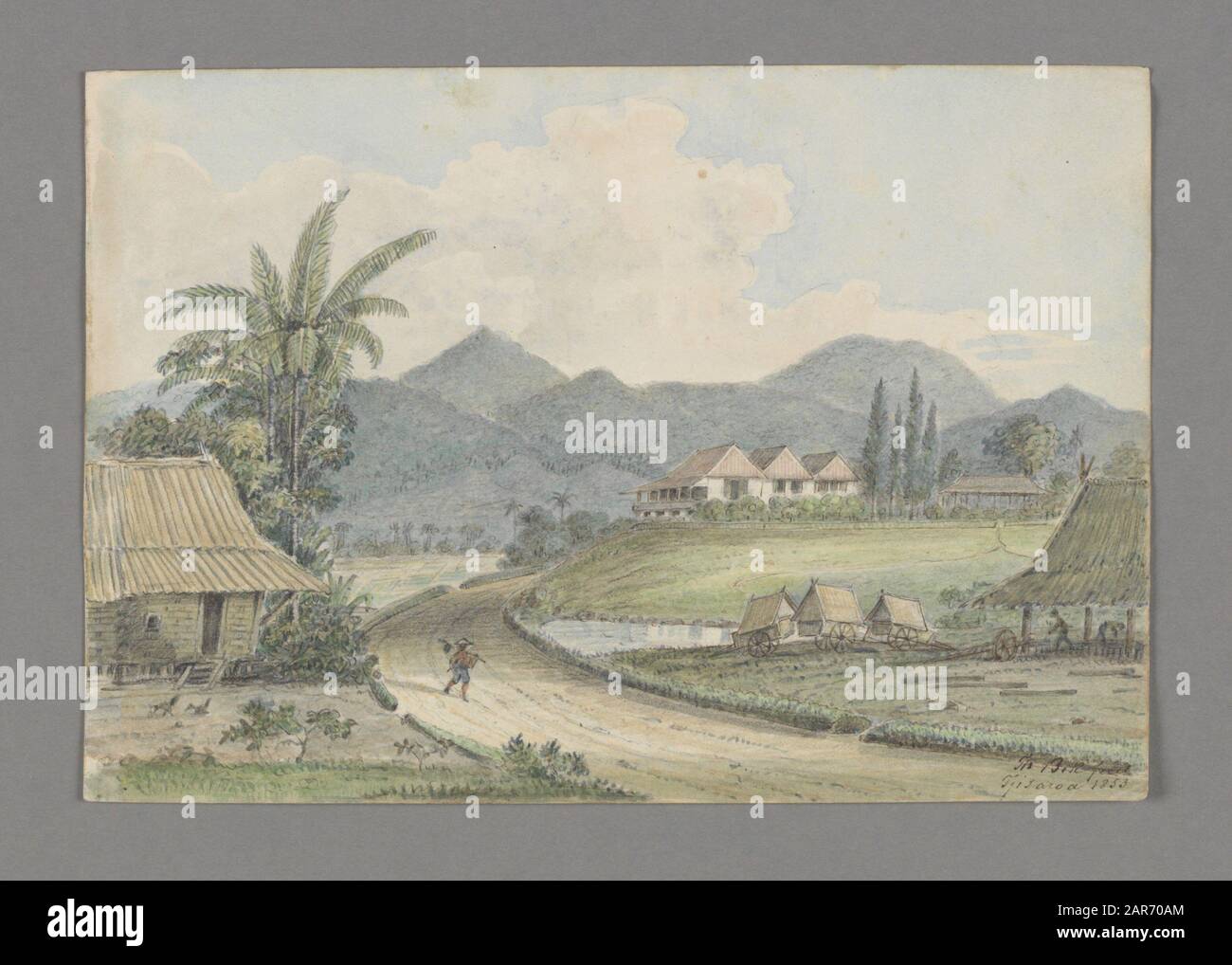 28A, Drawings made by J.Th. Bik of various places in West