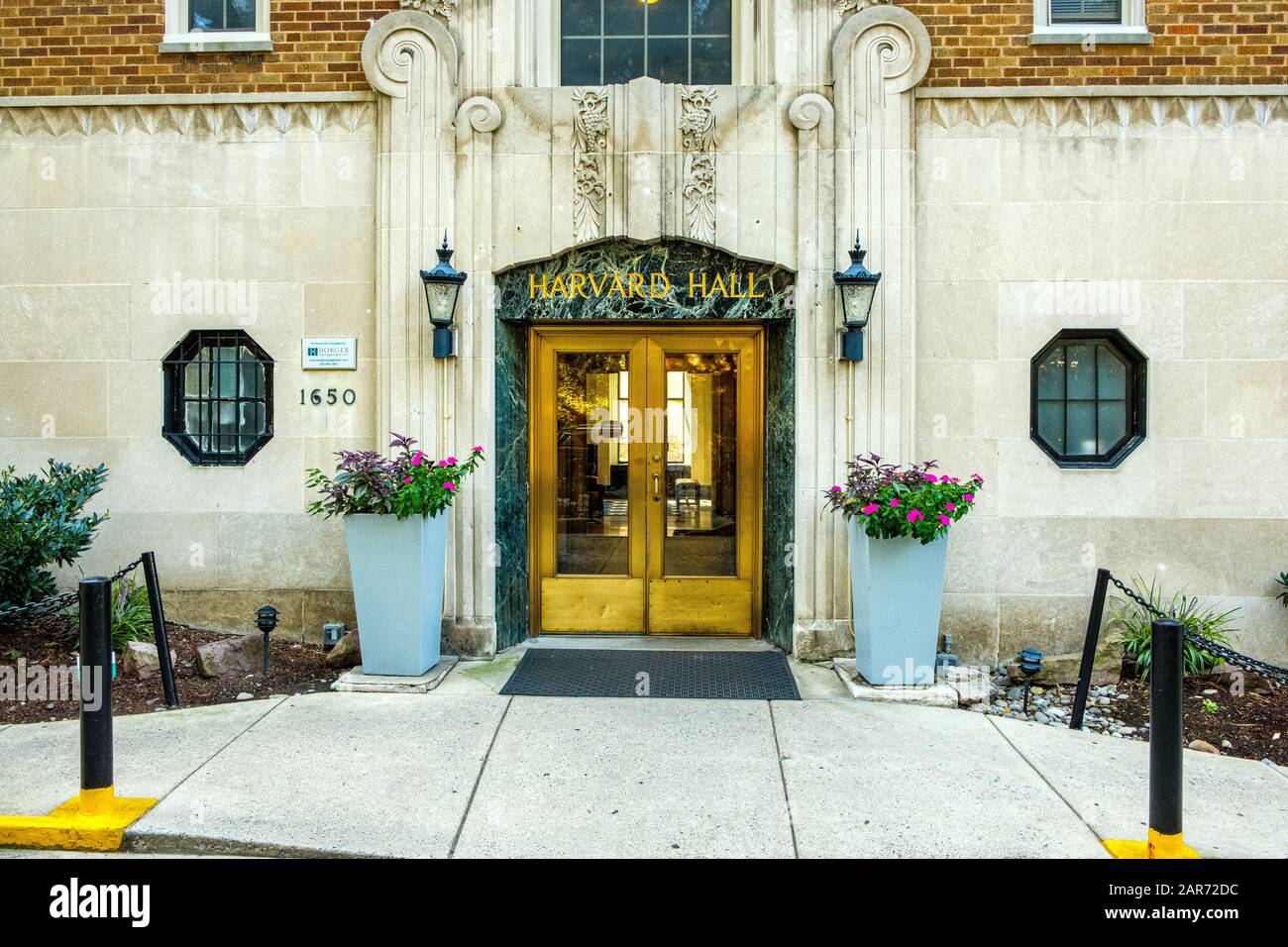 Harvard Hall Apartments, 1650 Harvard Street NW, Washington DC Stock