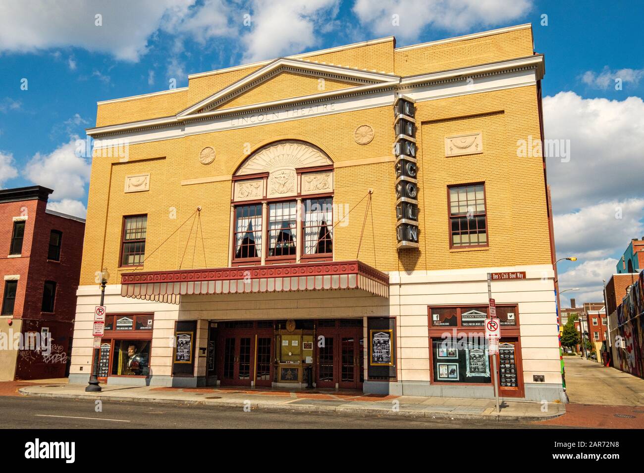 Lincoln Theatre, 1215 U Street NW, Washington DC Stock Photo