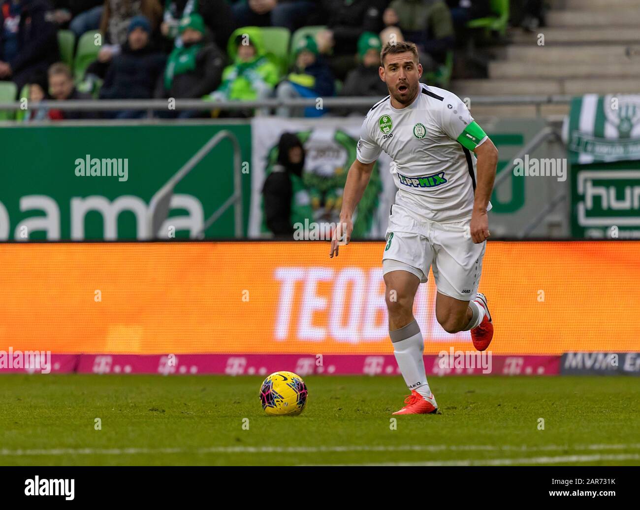 BUDAPEST, HUNGARY - JANUARY 25: Daniel Bode of Paksi FC during the  Hungarian OTP Bank Liga match