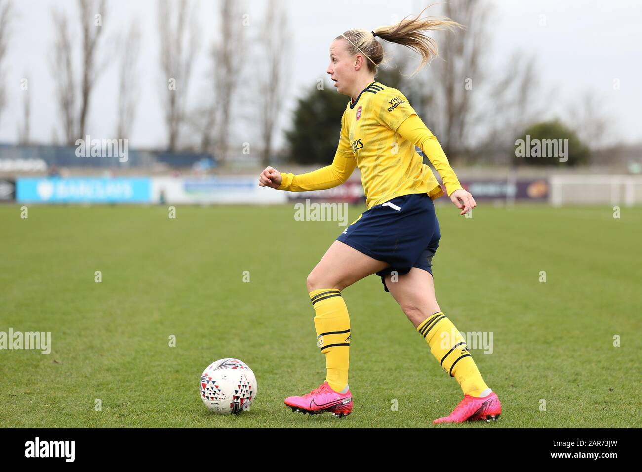 Romford, UK. 26th Jan, 2020.  Beth Mead of Arsenal Women during the Women's FA Cup match between West Ham United and Arsenal at the Rush Green Stadium, Romford, London on Sunday 26th January 2020. (Credit: Jacques Feeney | MI News) Photograph may only be used for newspaper and/or magazine editorial purposes, license required for commercial use Credit: MI News & Sport /Alamy Live News Stock Photo
