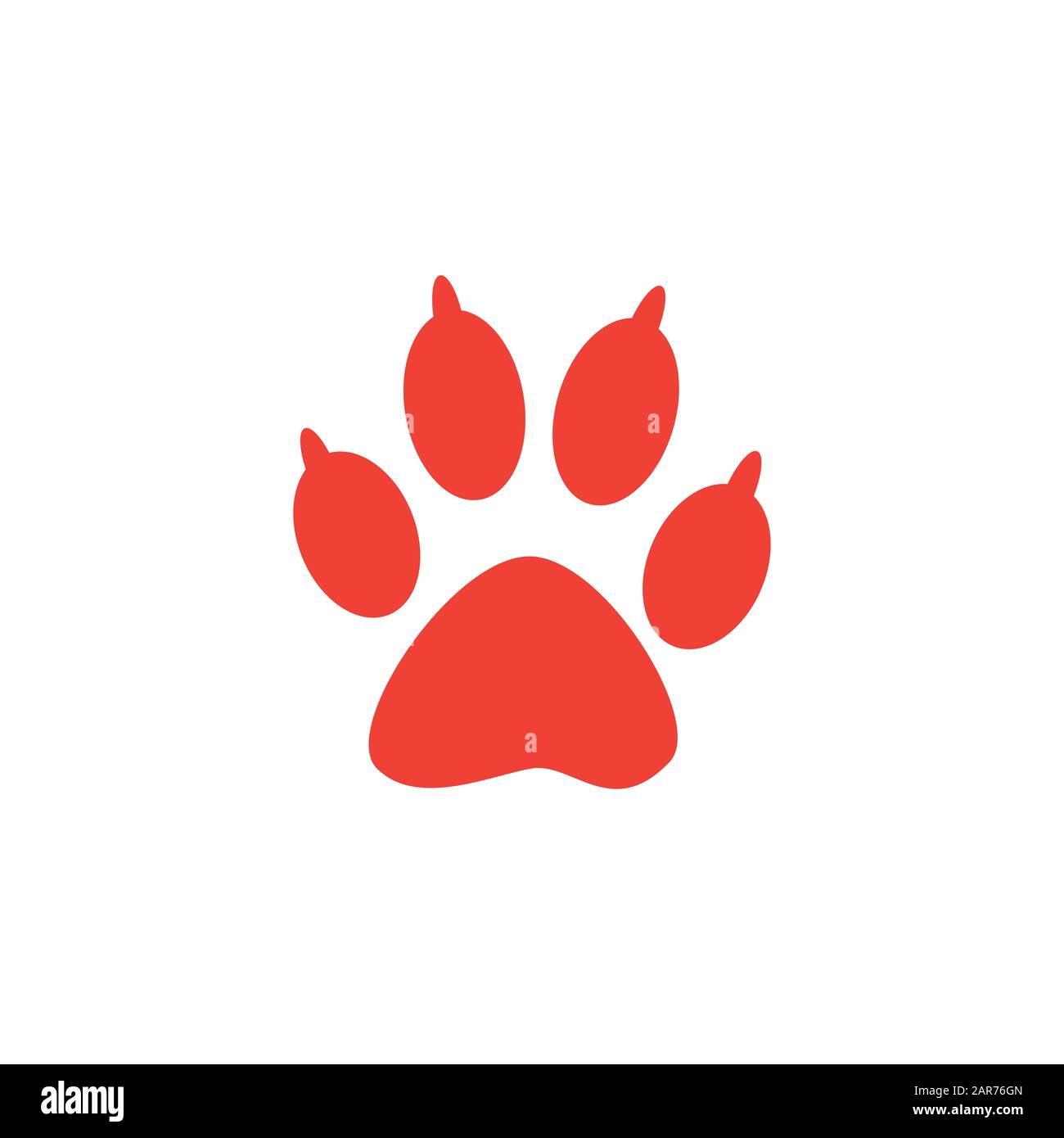 Paw Print Illustration High Resolution Stock Photography and - Alamy
