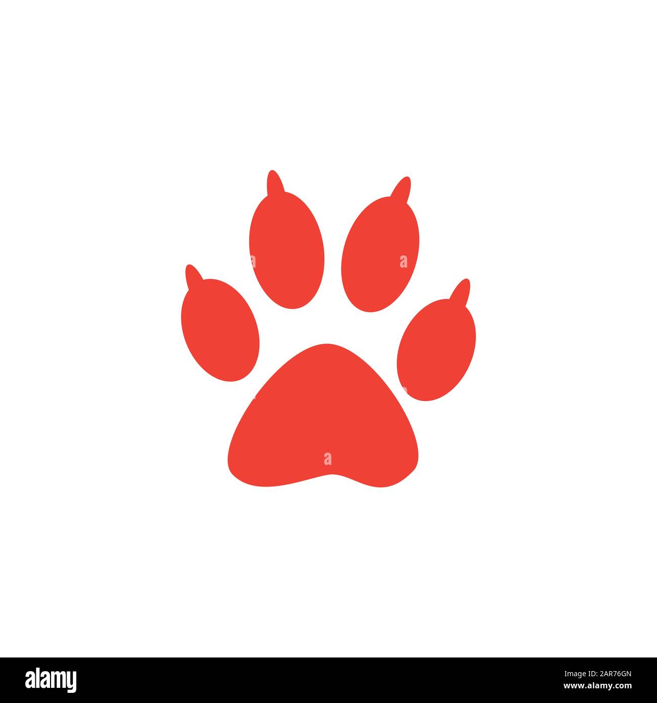 Paw prints illustration dog hi-res stock photography and images - Alamy