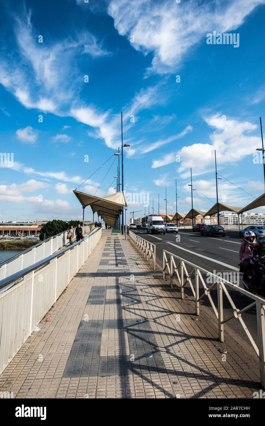 Bridge of the Christ of Expiration in Seville Stock Photo