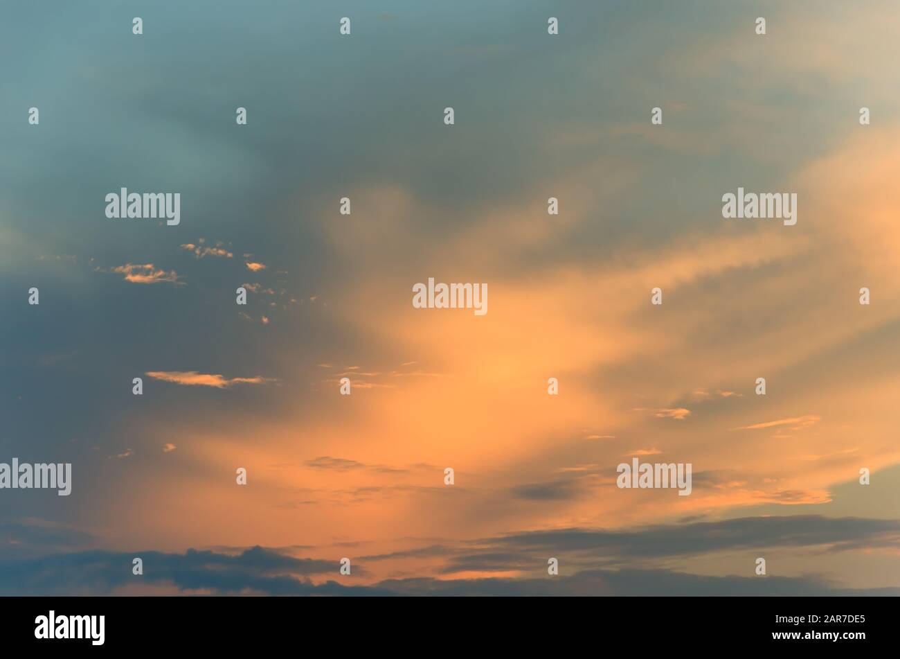 Amazing sky with clouds backlit by the sun at sunset. Beautiful nature  background Stock Photo - Alamy