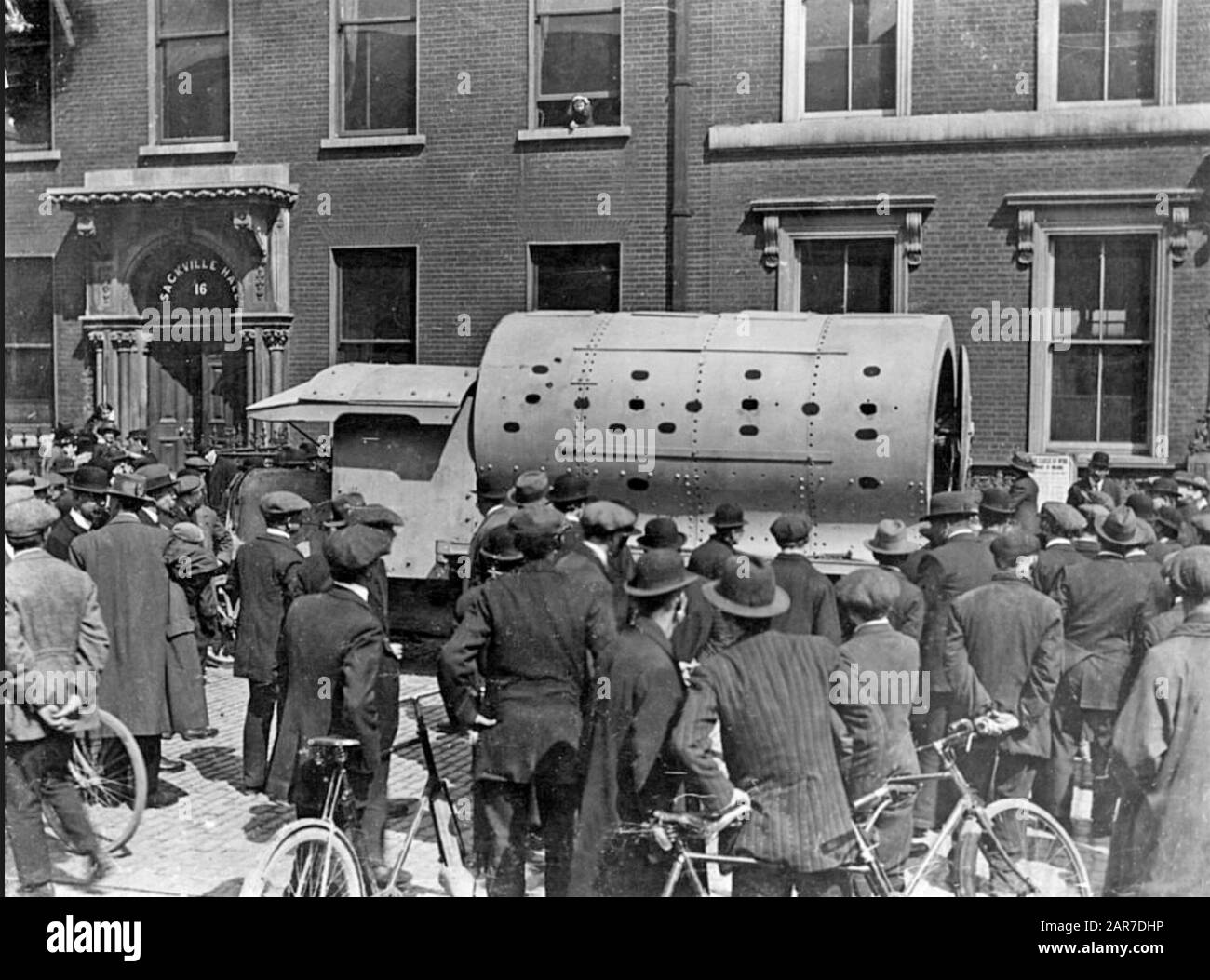 BRITISH ARMOURED VEHICLE known as The Boiler in Dublin during the 1918 Easter Risings Stock Photo