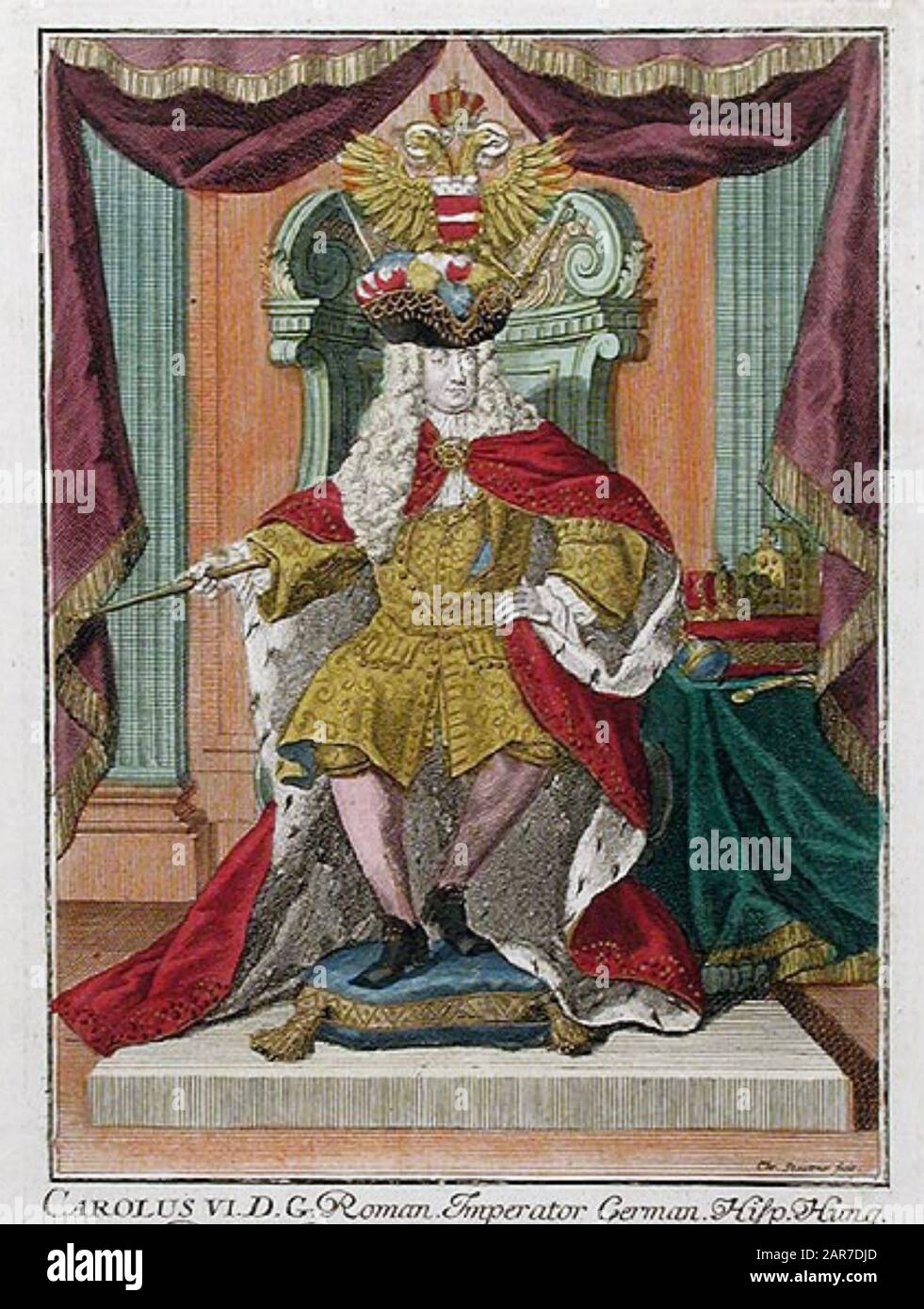CHARLES VI, Holy Roman Emperor (1685-1740) Stock Photo