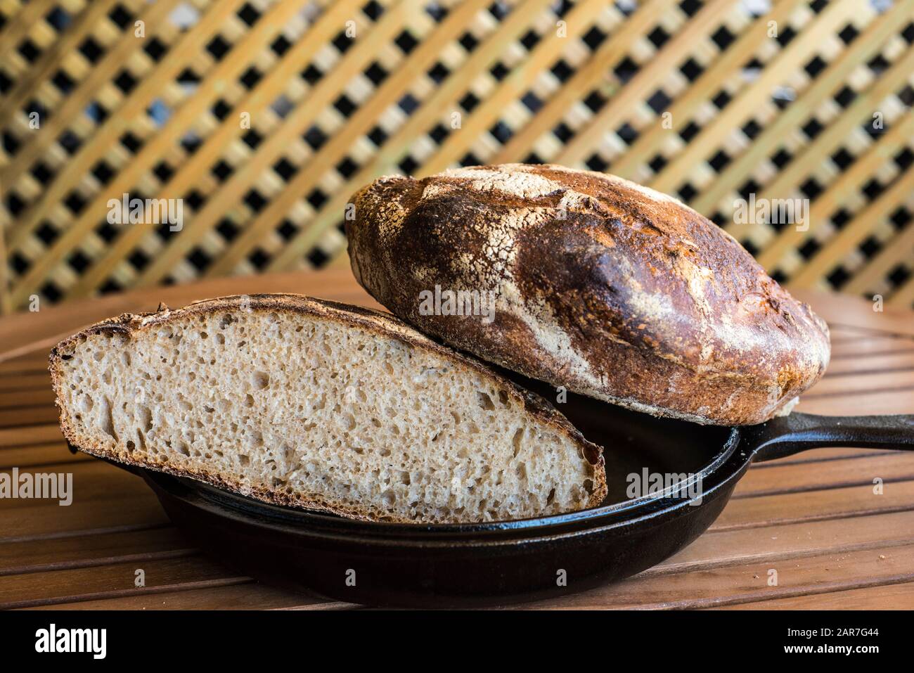 Whole grain artisan bread loaf Stock Photo Alamy