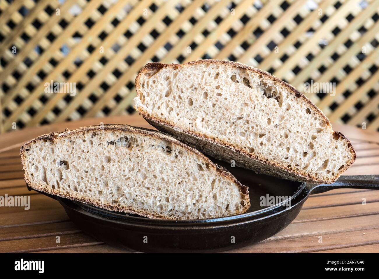 Whole grain artisan bread loaf Stock Photo Alamy