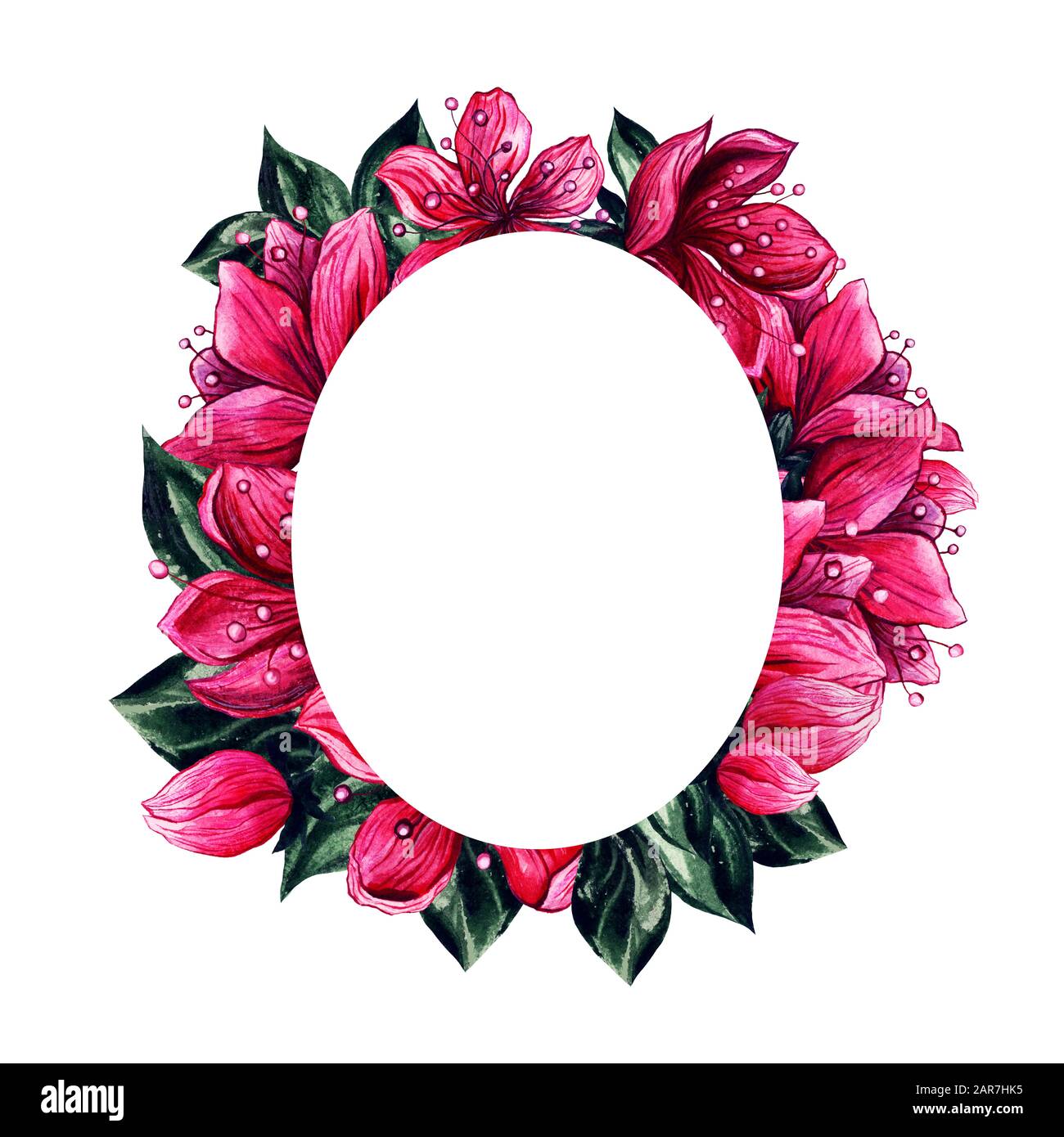 images Frame Flower Border Design Circle https www alamy com flowers frame floral decoration border template with japanese plum blossom watercolor design with blank circle hand drawn pink flowers and flourish petals for wedding rsvp or save the date image341301609 html