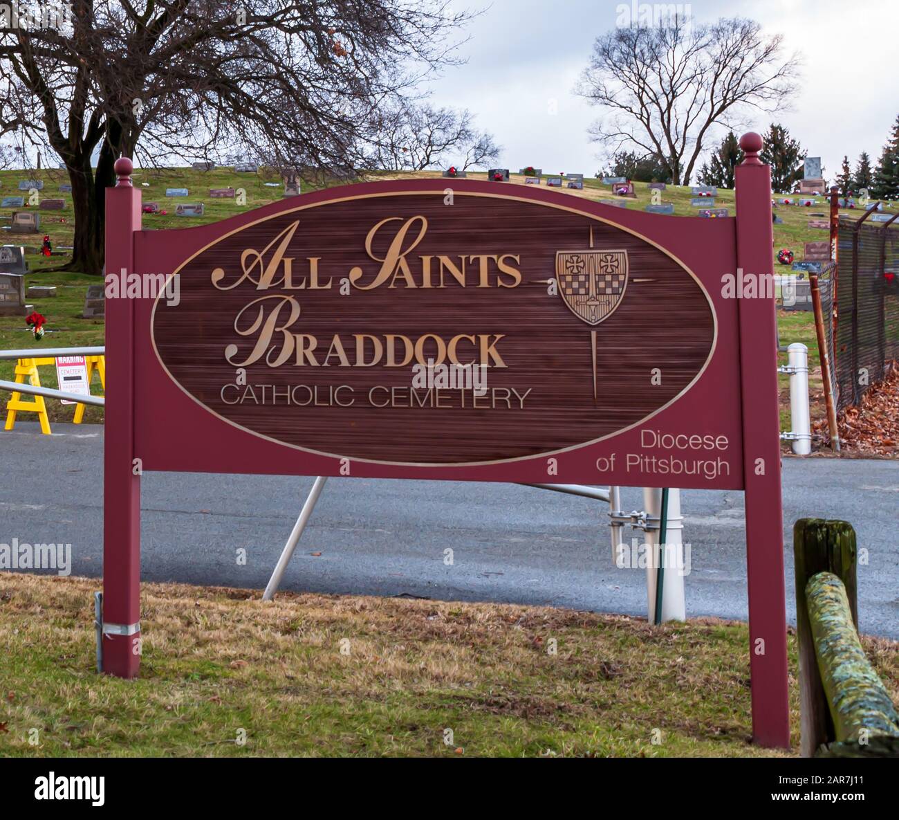 All saints braddock catholic cemetery hires stock photography and