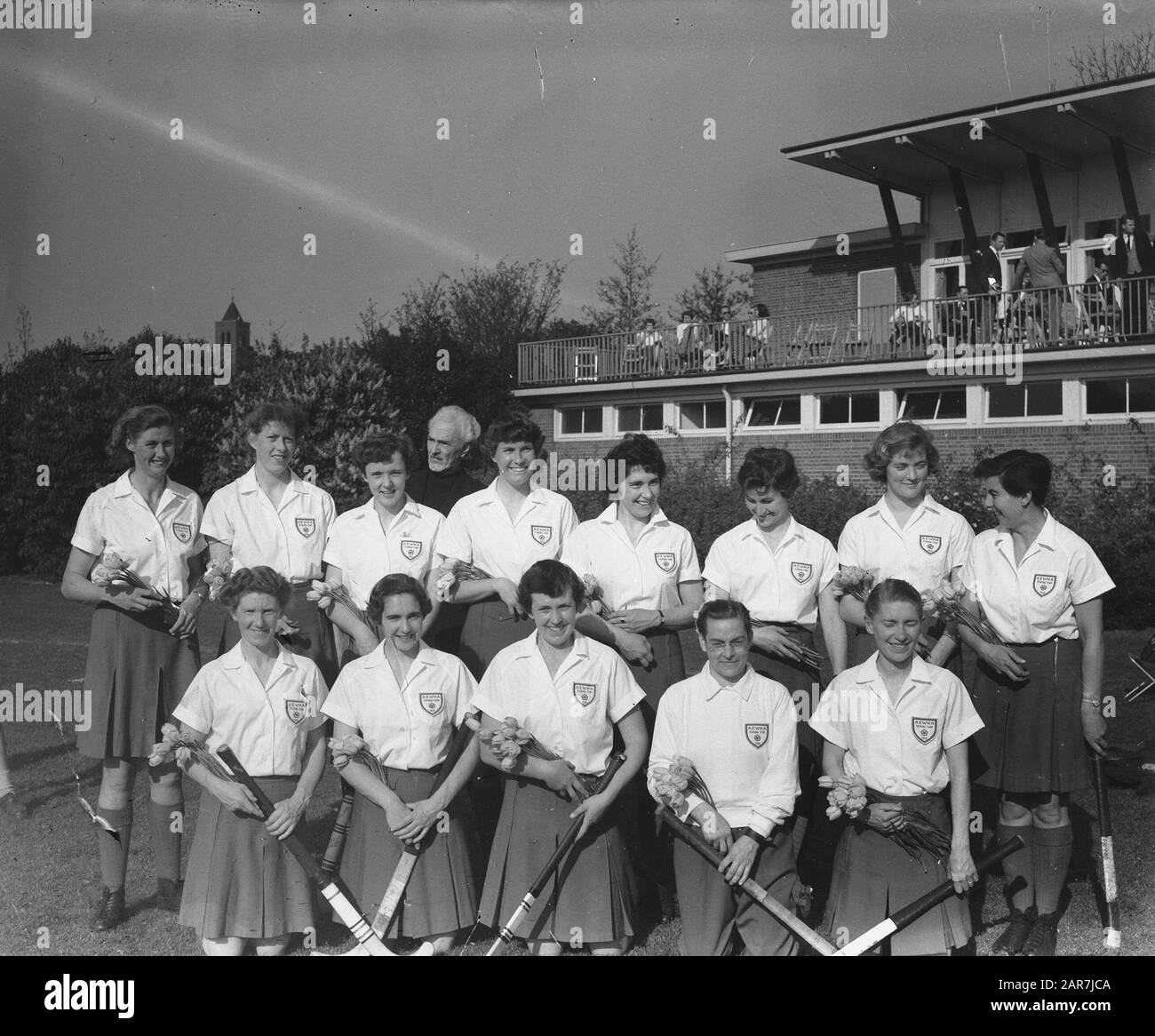 Action from Group B play at the 1961 World Ice Hockey championship match  between Great Britain and Poland at the Vernets rink, in Geneva,  Switzerland Stock Photo - Alamy