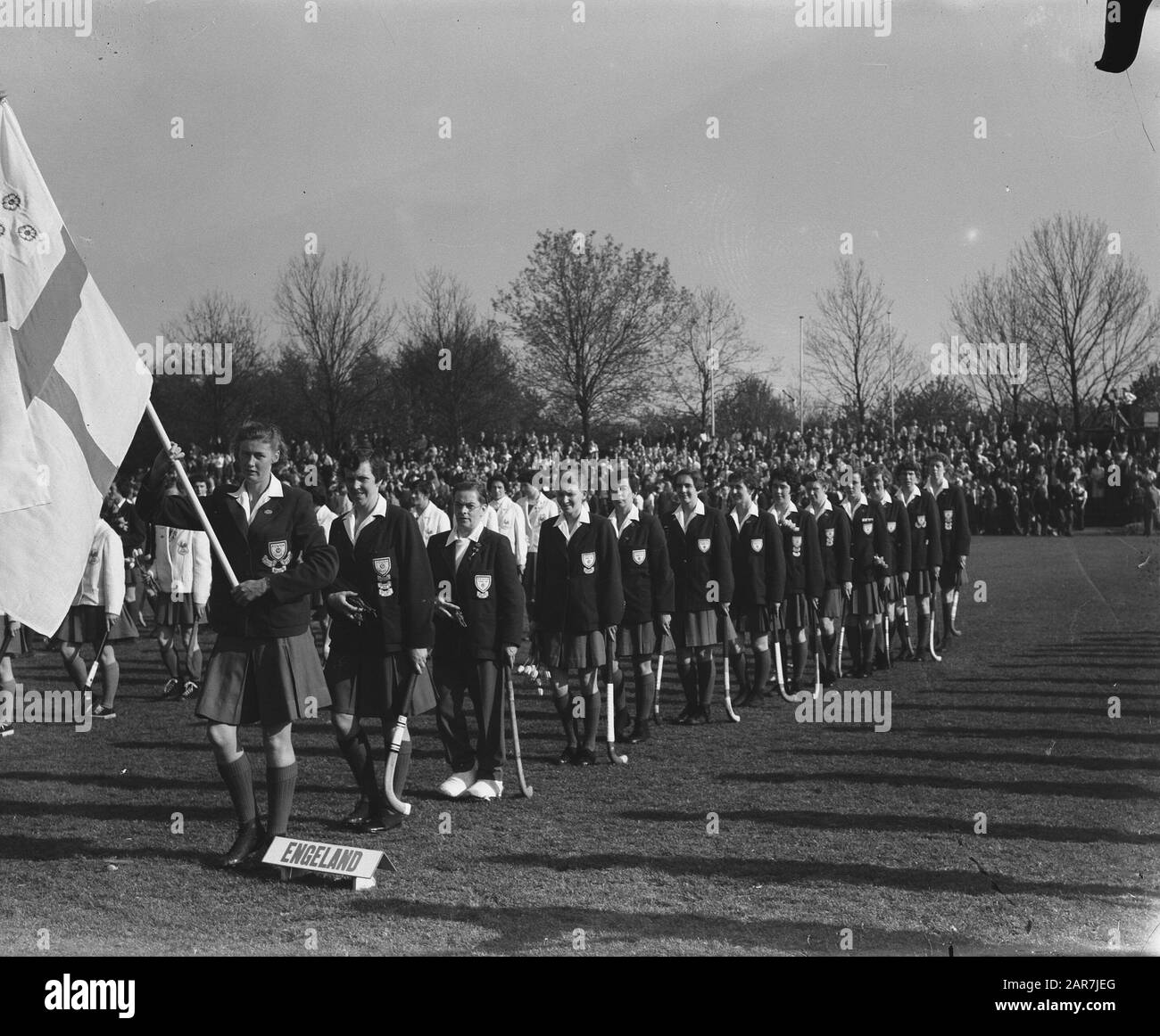 Field athletes announcement Black and White Stock Photos & Images - Alamy