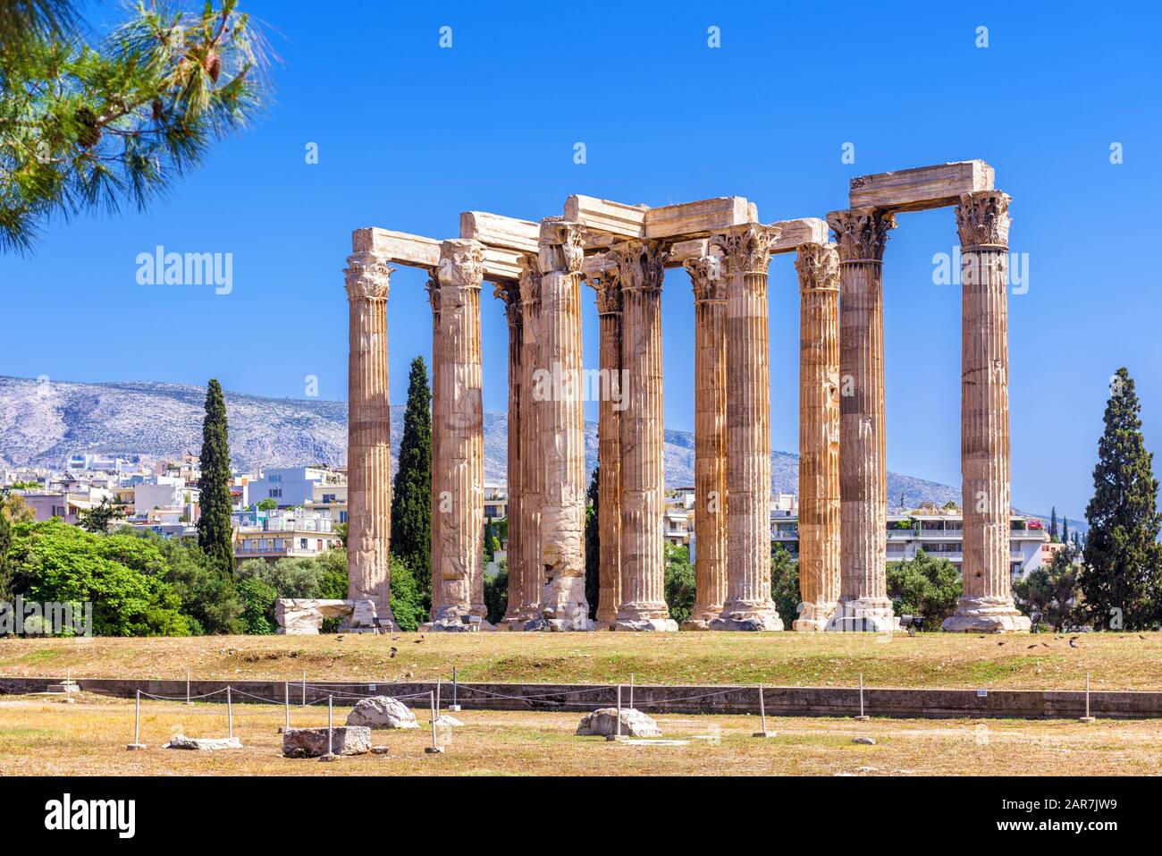 Temple of Olympian Zeus, Athens, Greece. It is one of the