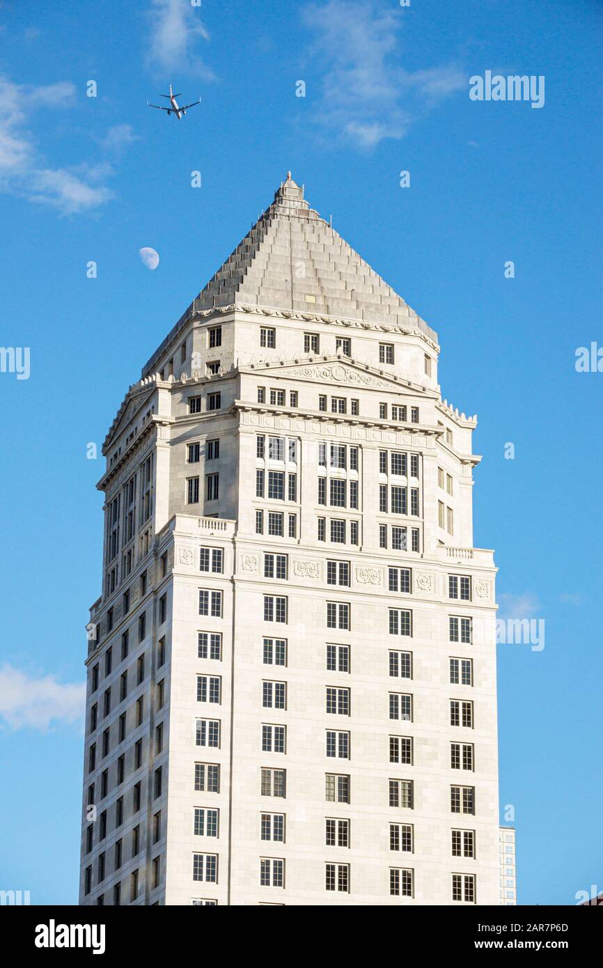 Miami Florida,downtown,Miami-Dade County Courthouse,historic architecture,National Register of Historic Places,architect Eyck Brown,landmark,FL1912310 Stock Photo