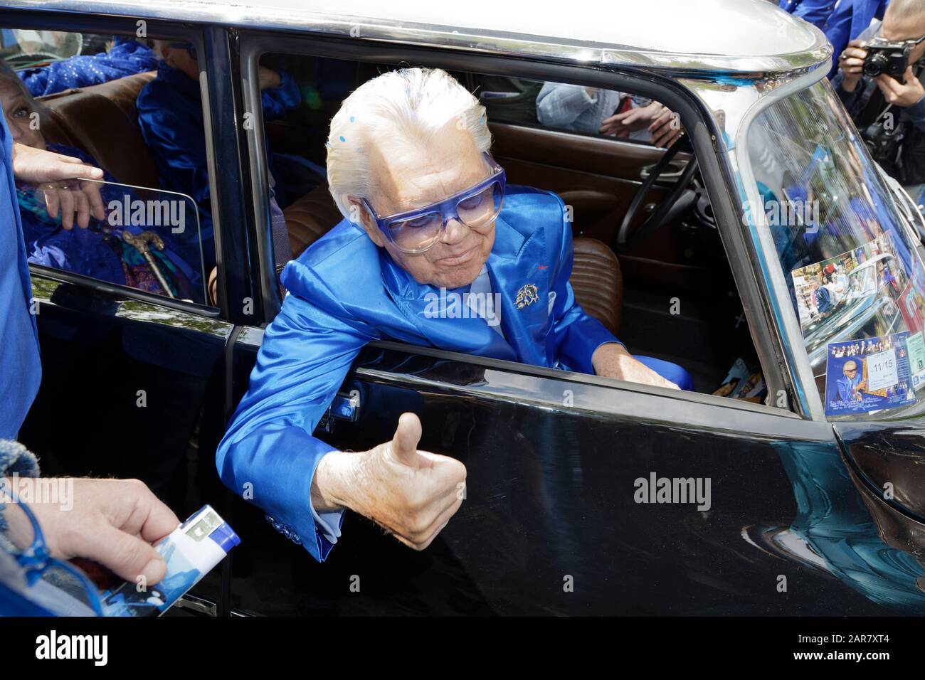 Paris, France. 26th Jan, 2020. The famous cabaret director Michou whose real name Michel Georges Alfred Catty died at 88 years old. Stock Photo