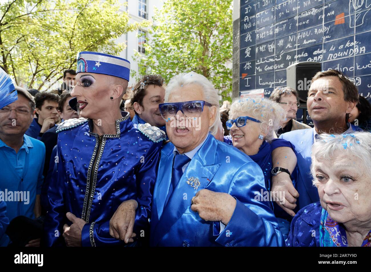 Paris, France. 26th Jan, 2020. The famous cabaret director Michou whose real name Michel Georges Alfred Catty died at 88 years old. Stock Photo