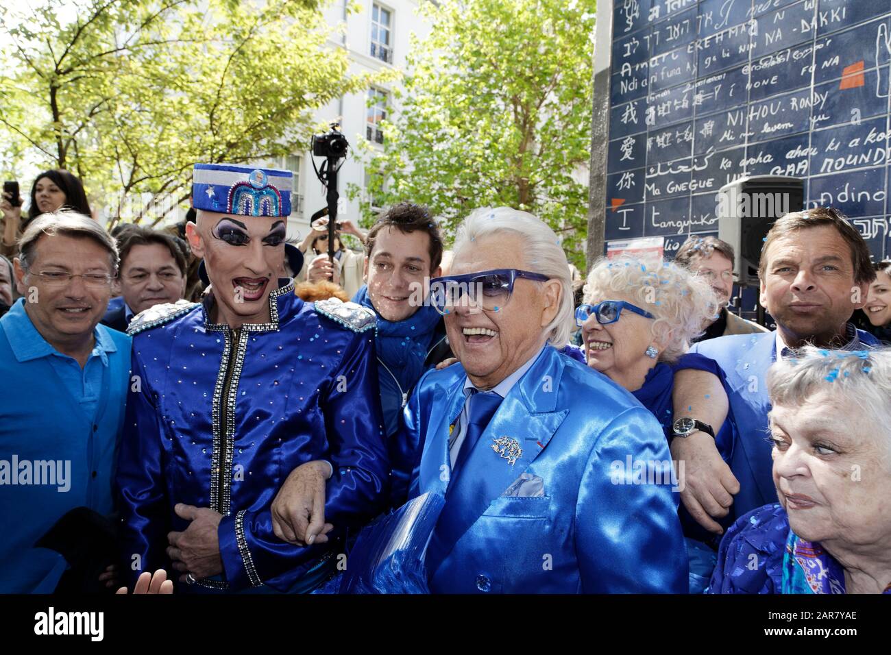 Paris, France. 26th Jan, 2020. The famous cabaret director Michou whose real name Michel Georges Alfred Catty died at 88 years old. Stock Photo
