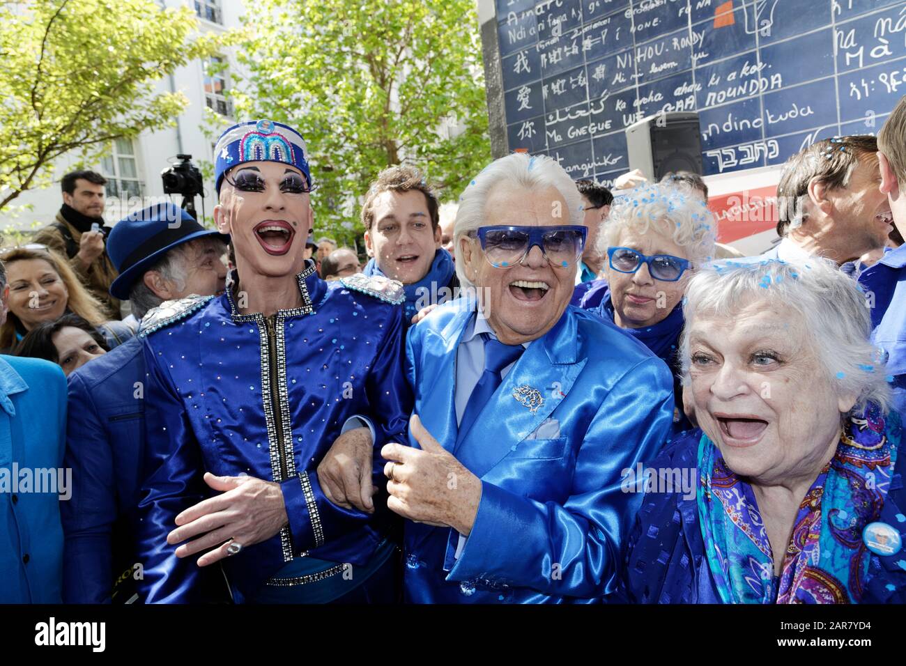 Paris, France. 26th Jan, 2020. The famous cabaret director Michou whose real name Michel Georges Alfred Catty died at 88 years old. Stock Photo