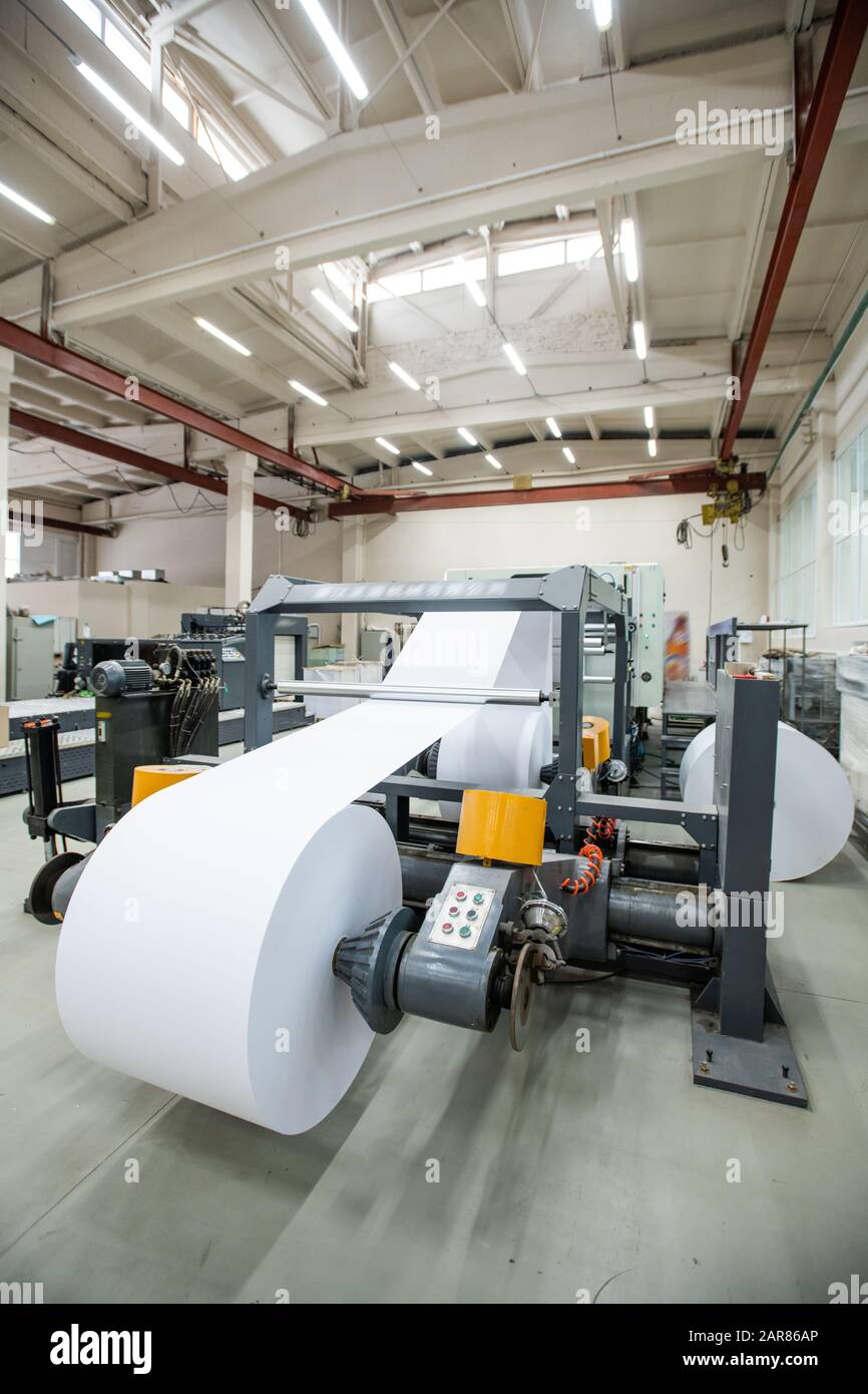 Paper roll in a printing press hires stock photography and images Alamy