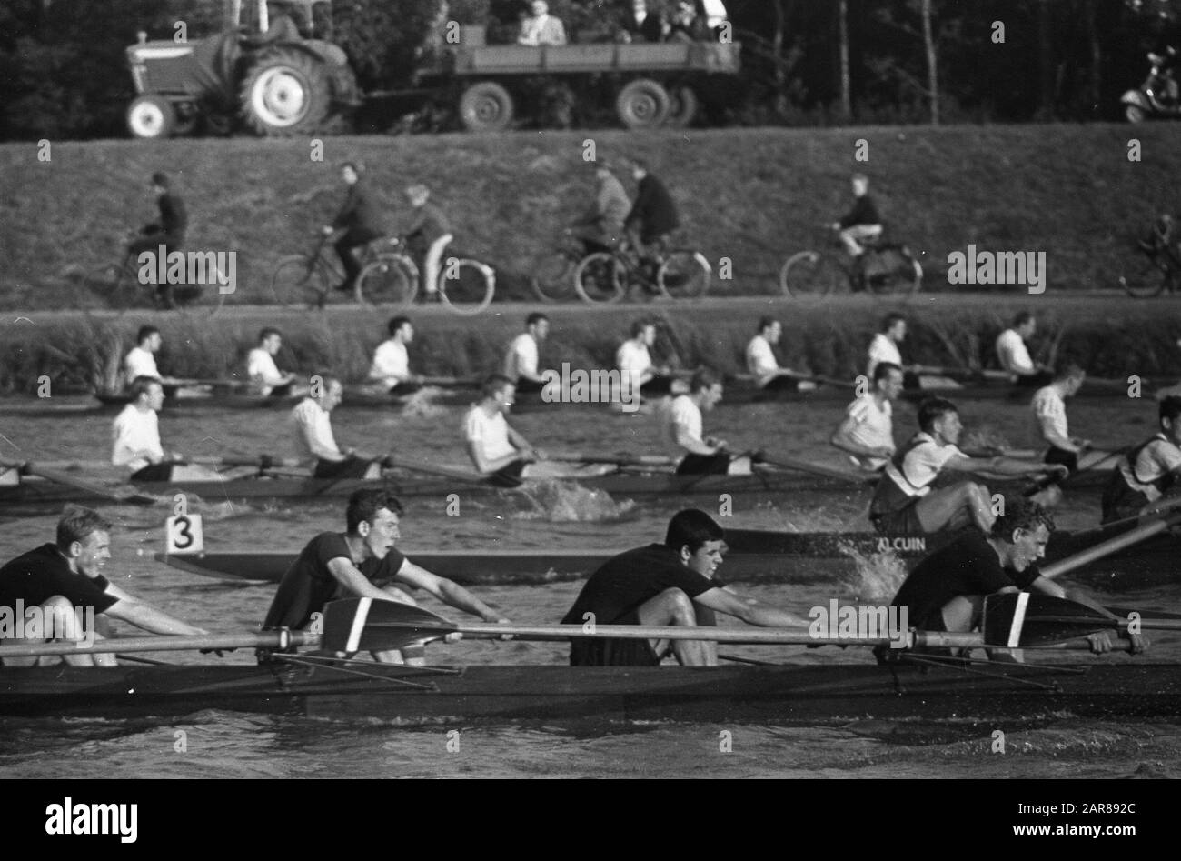 Rowing competitions at the Bosbaan, sprint competitions, final