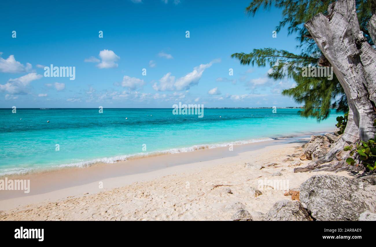 Seven Mile Beach, Grand Cayman, Cayman Islands. Stock Photo