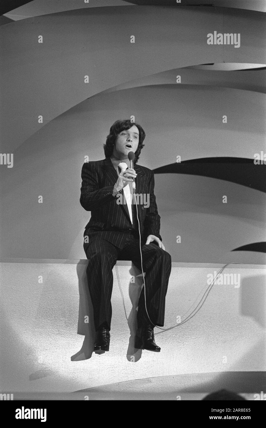 Song Contest; Peter Cook Date: February 2, 1977 Keywords: Song Festivals Stock Photo
