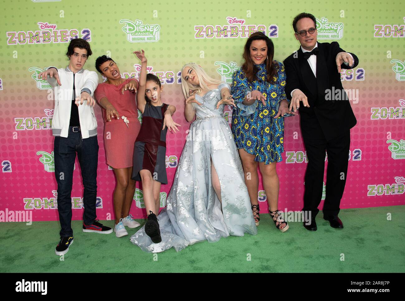 25 January Burbank California Daniel Mimaggio Julia Butters Meg Donnelly Katy Mixon Diedrich Bader Disney Channel Original Movie Zombies 2 Held At Walt Disney Studios Main Theater Photo Credit