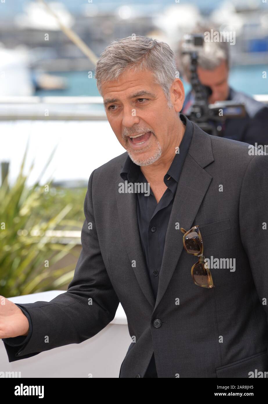 CANNES, FRANCE - MAY 12, 2016: Actor George Clooney at the photocall for 'Money Monster' at the 69th Festival de Cannes. Stock Photo