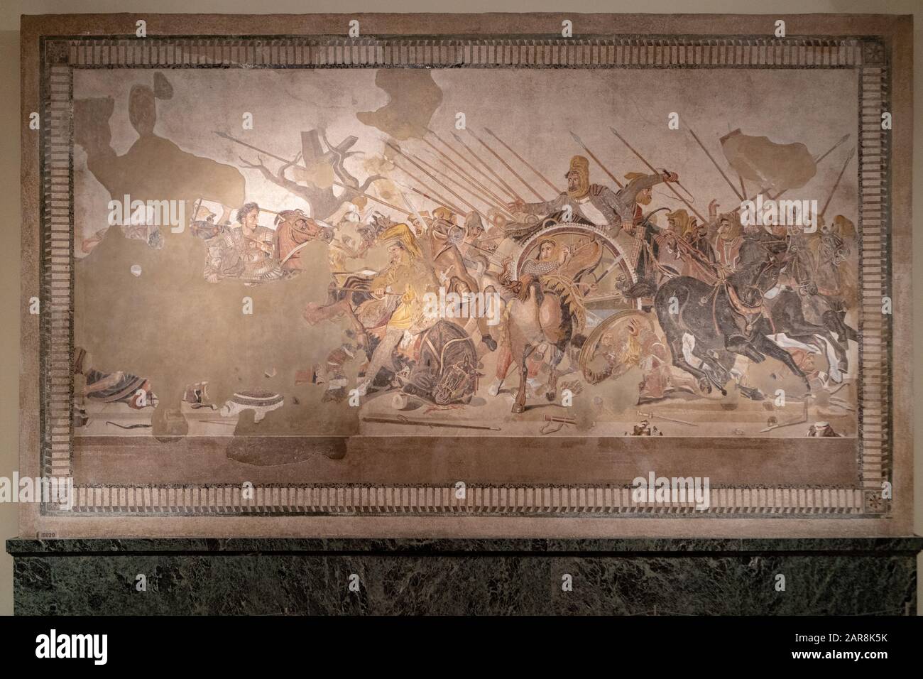 Alexander Mosaic, The Battle of Issus, MANN, Naples Stock Photo