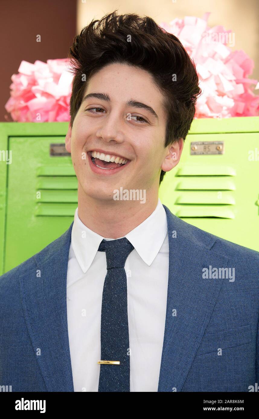 25 January 2020 - Burbank, California - Milo Manheim. Disney Channel Original Movie ''Zombies 2'' held at Walt Disney Studios Main Theater. (Credit Image: © Charlie Steffens/AdMedia via ZUMA Wire) Stock Photo